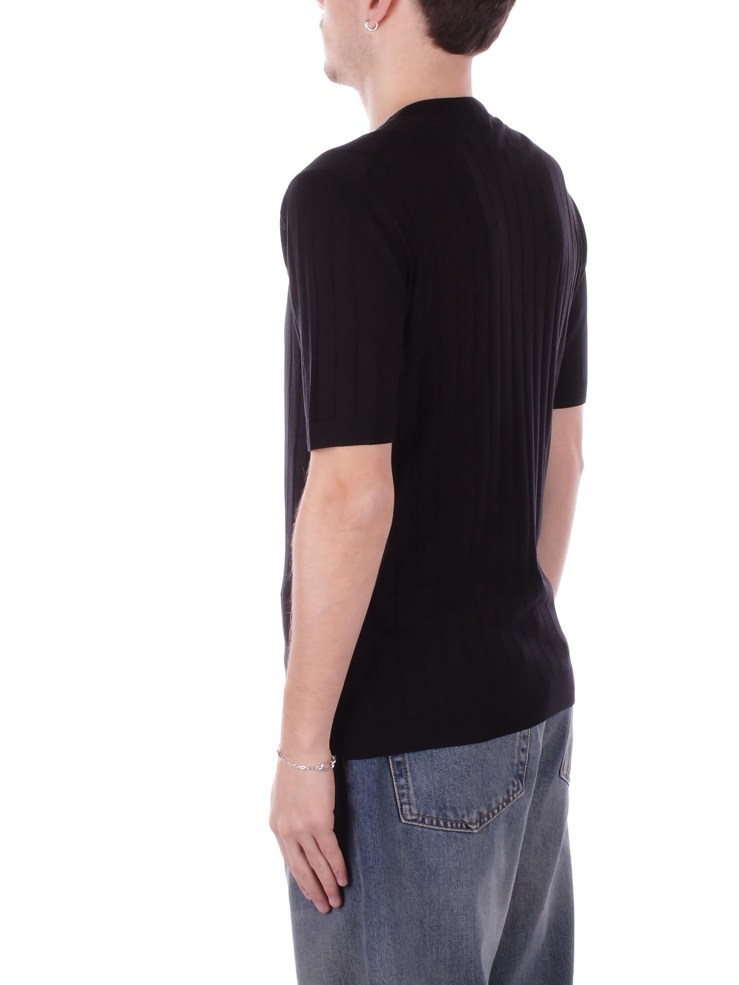 Image of TAGLIATORE Uomo Maglia RODEN PE PWE25 NERO Tre quarti Nero