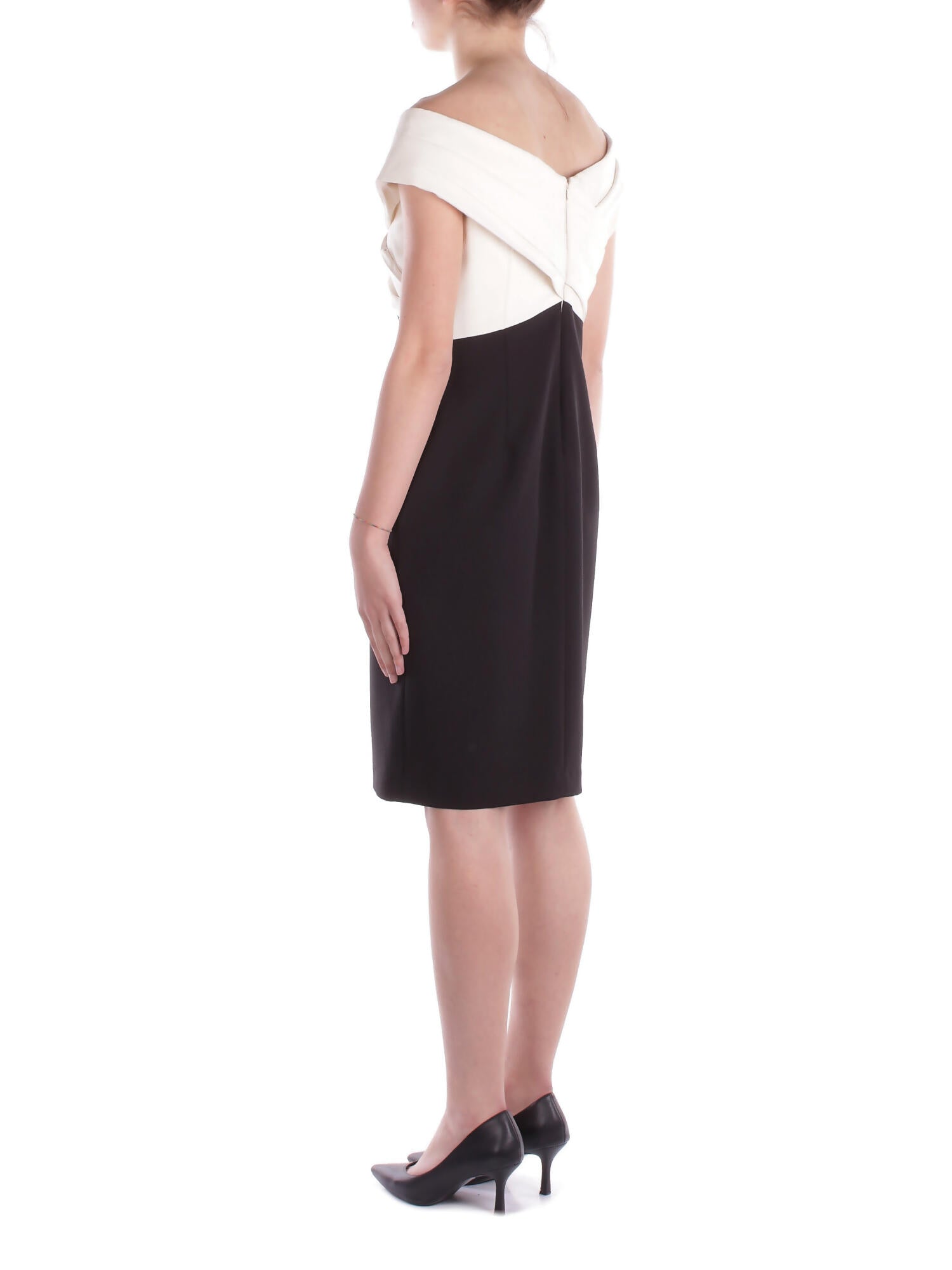 RALPH LAUREN Donna Abito 253963476 001 Irene short sleeve cocktail Black