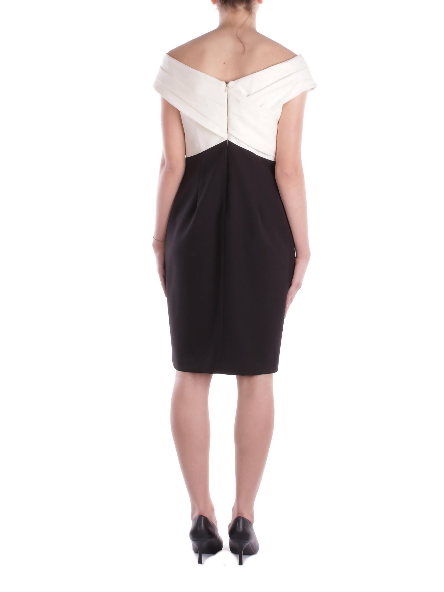 RALPH LAUREN Donna Abito 253963476 001 Irene short sleeve cocktail Black