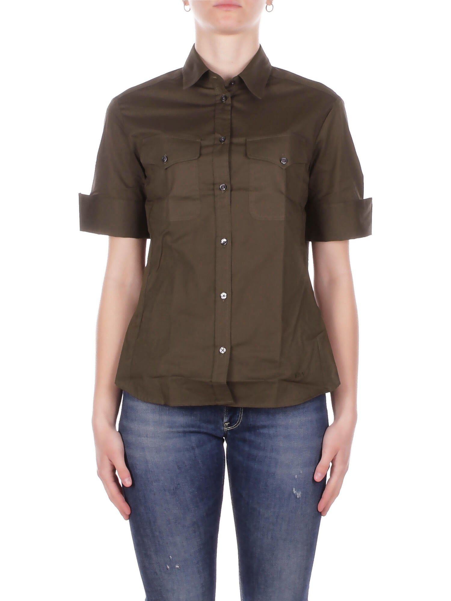 FAY Donna Camicia NCWA252600 SZGRV613 Camicia m\corta Verde
