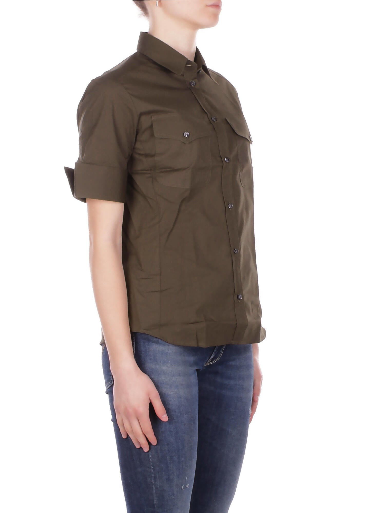 Image of FAY Donna Camicia NCWA252600 SZGRV613 Camicia m\corta Verde