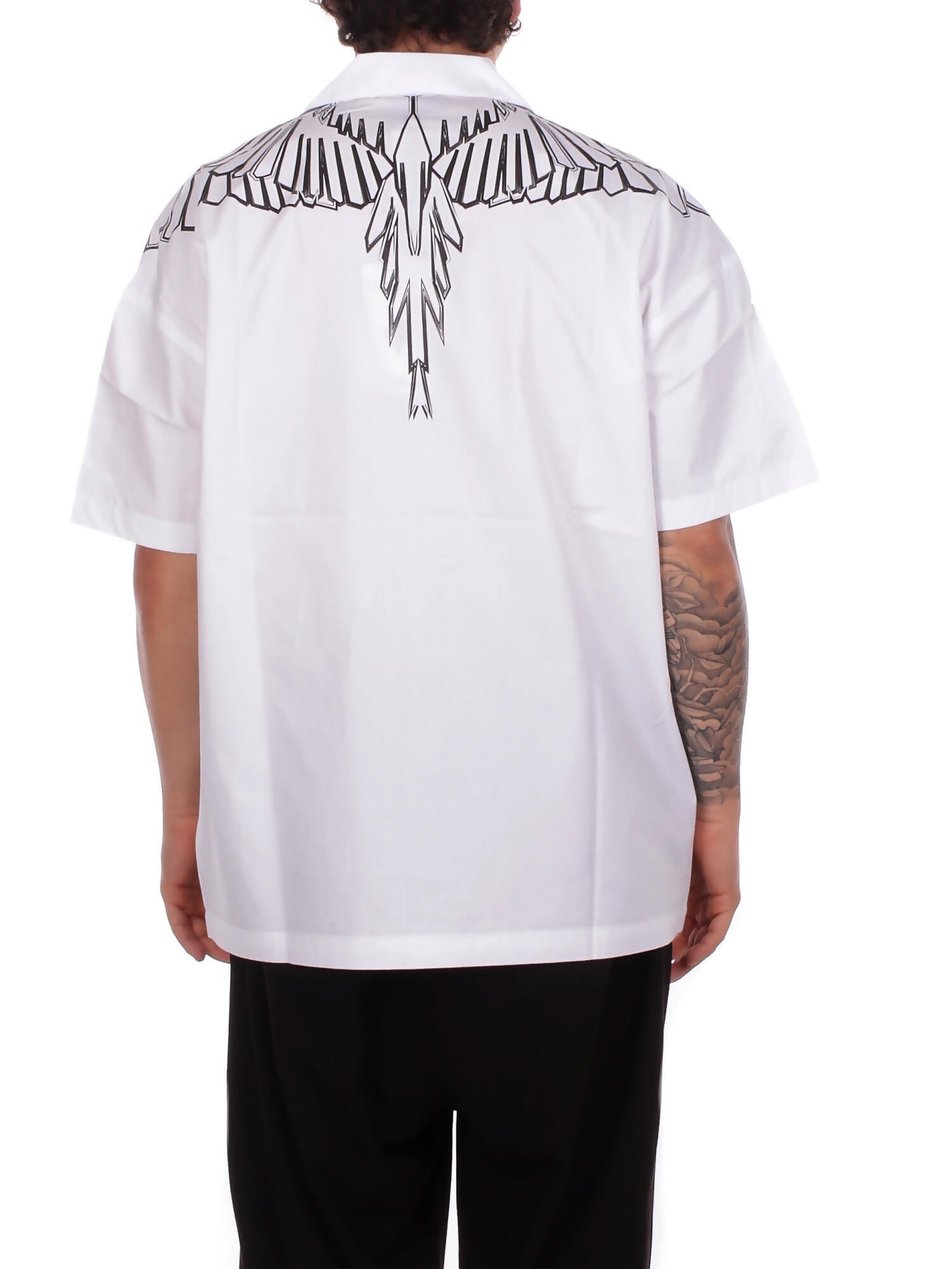 MARCELO BURLON COUNTY OF MILAN Uomo Camicia S6CMMASI009 412 Popeline shirt man Coconut