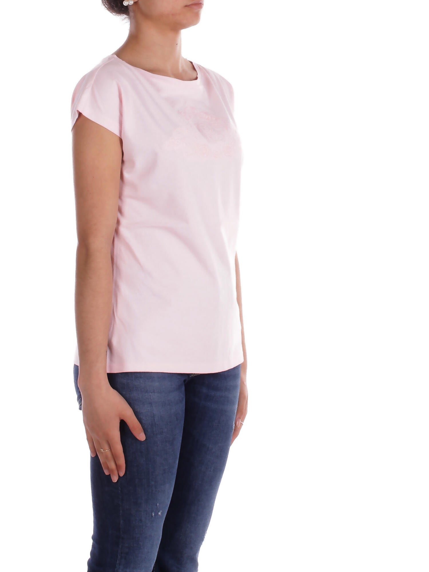 Image of RALPH LAUREN Donna T-shirt 200963873 003 Grieta short sleeve t-shirt Pink