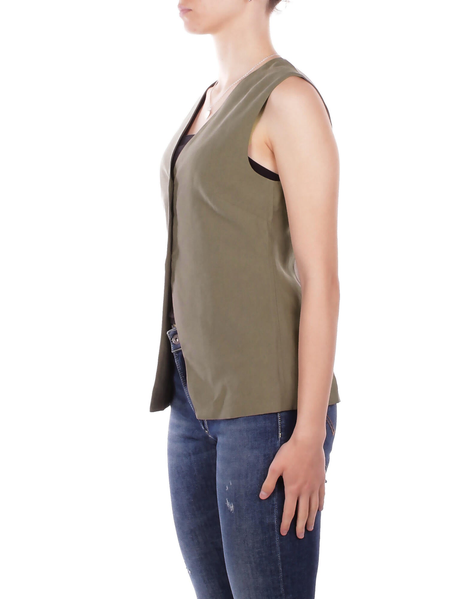 ONLY Donna Gilet 15367399 STONE GRAY Onltila life s\l waistcoat tlr Verde grigio