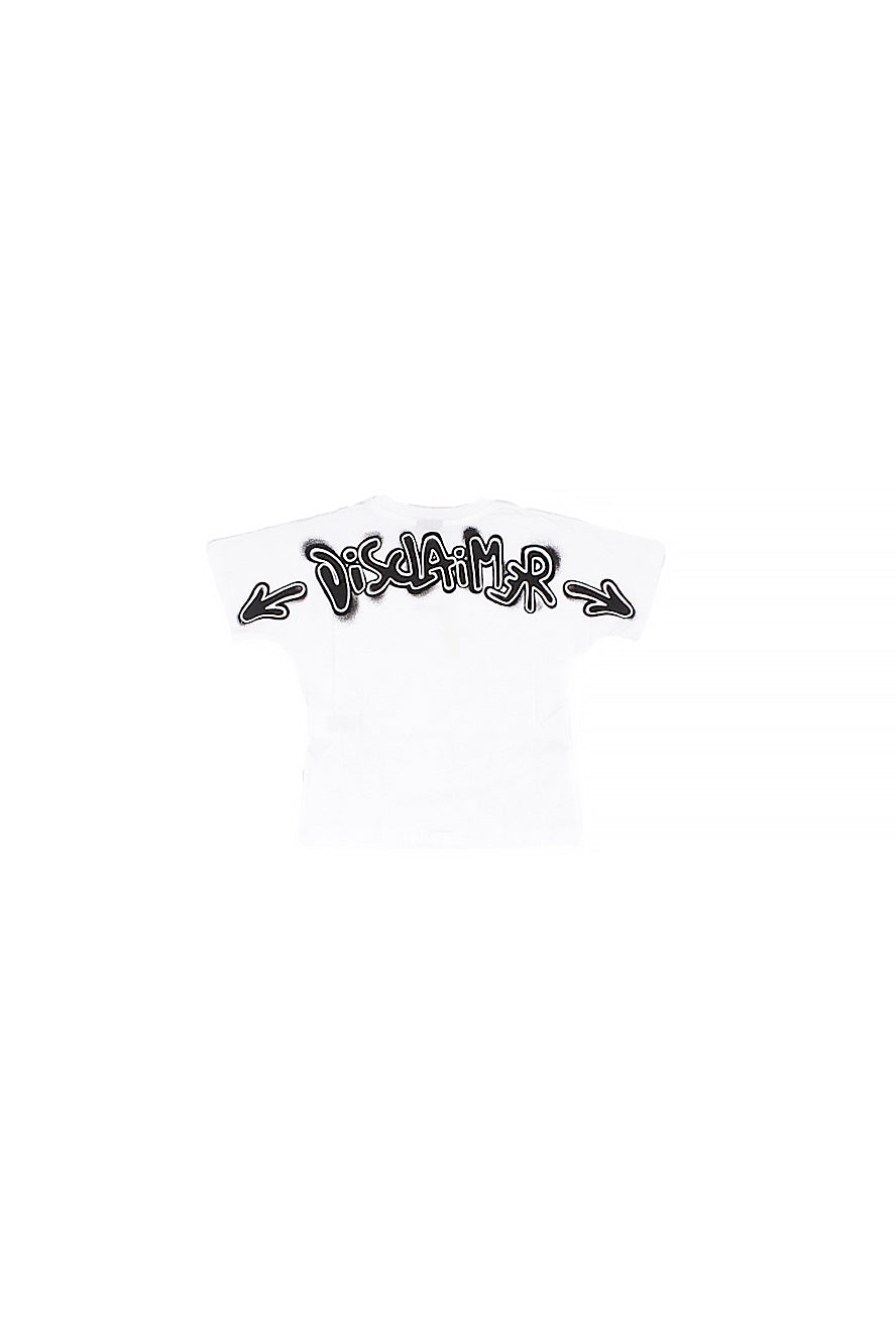 DISCLAIMER Bambino T-shirt 26EDK58804 BIANCO Maglia bimbo in jersey Bianco