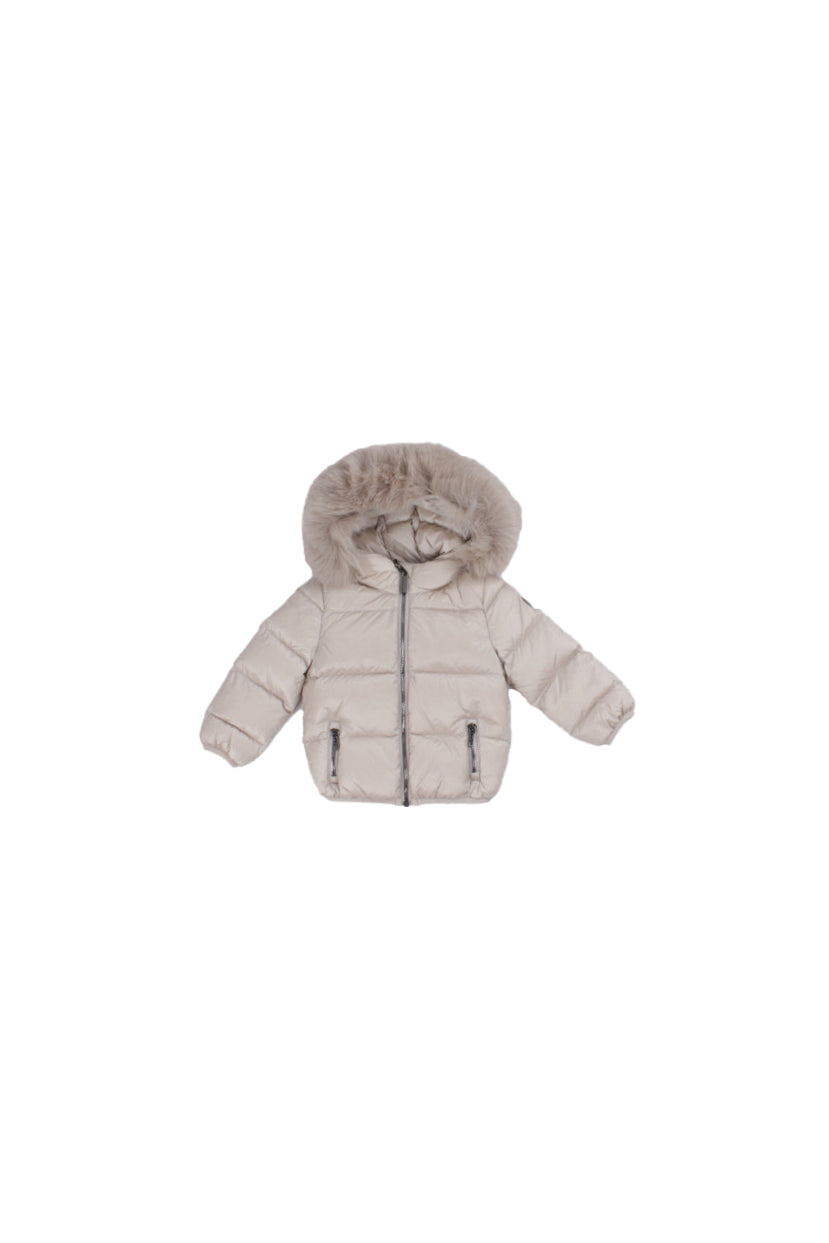 COLMAR Bambina Giubbotto 3470E 2YO 16 Giacca baby con cappuccio e bo Panna