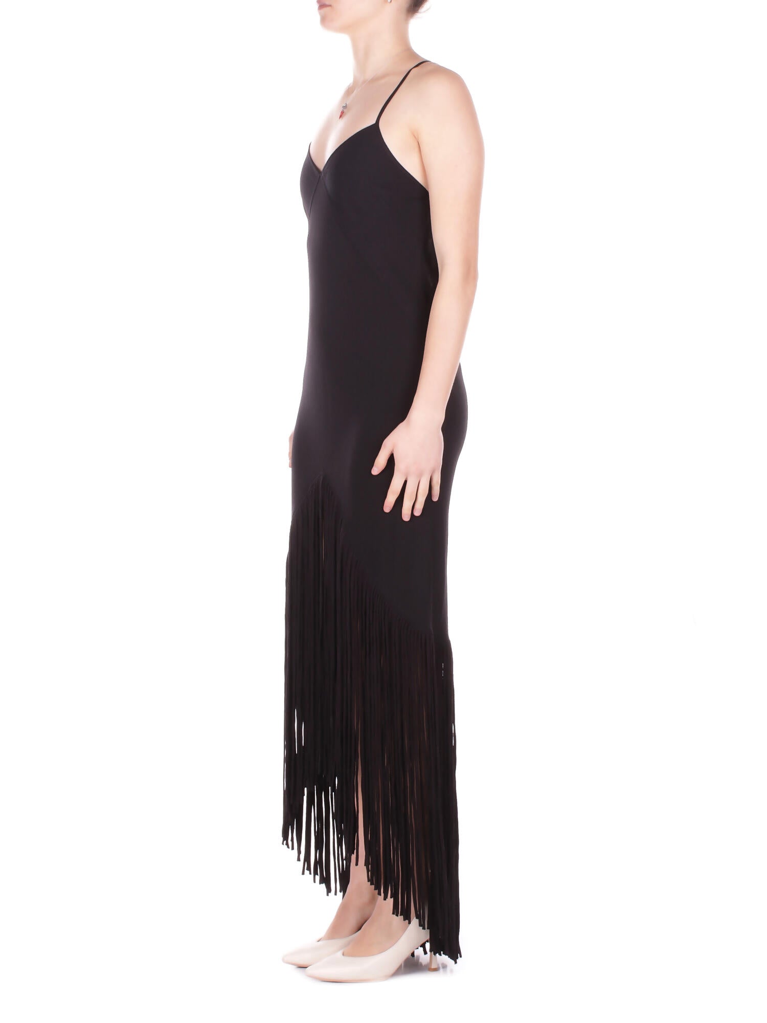 PINKO Donna Abito 106825A3AY Z99 Badia abito tela viscosa Nero