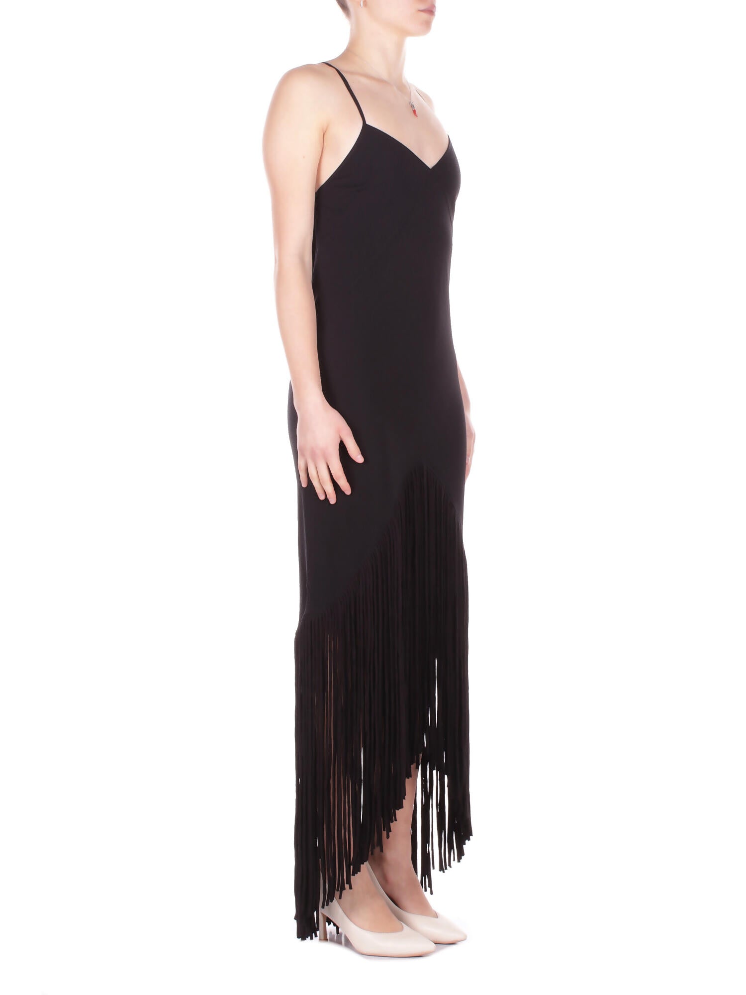 PINKO Donna Abito 106825A3AY Z99 Badia abito tela viscosa Nero