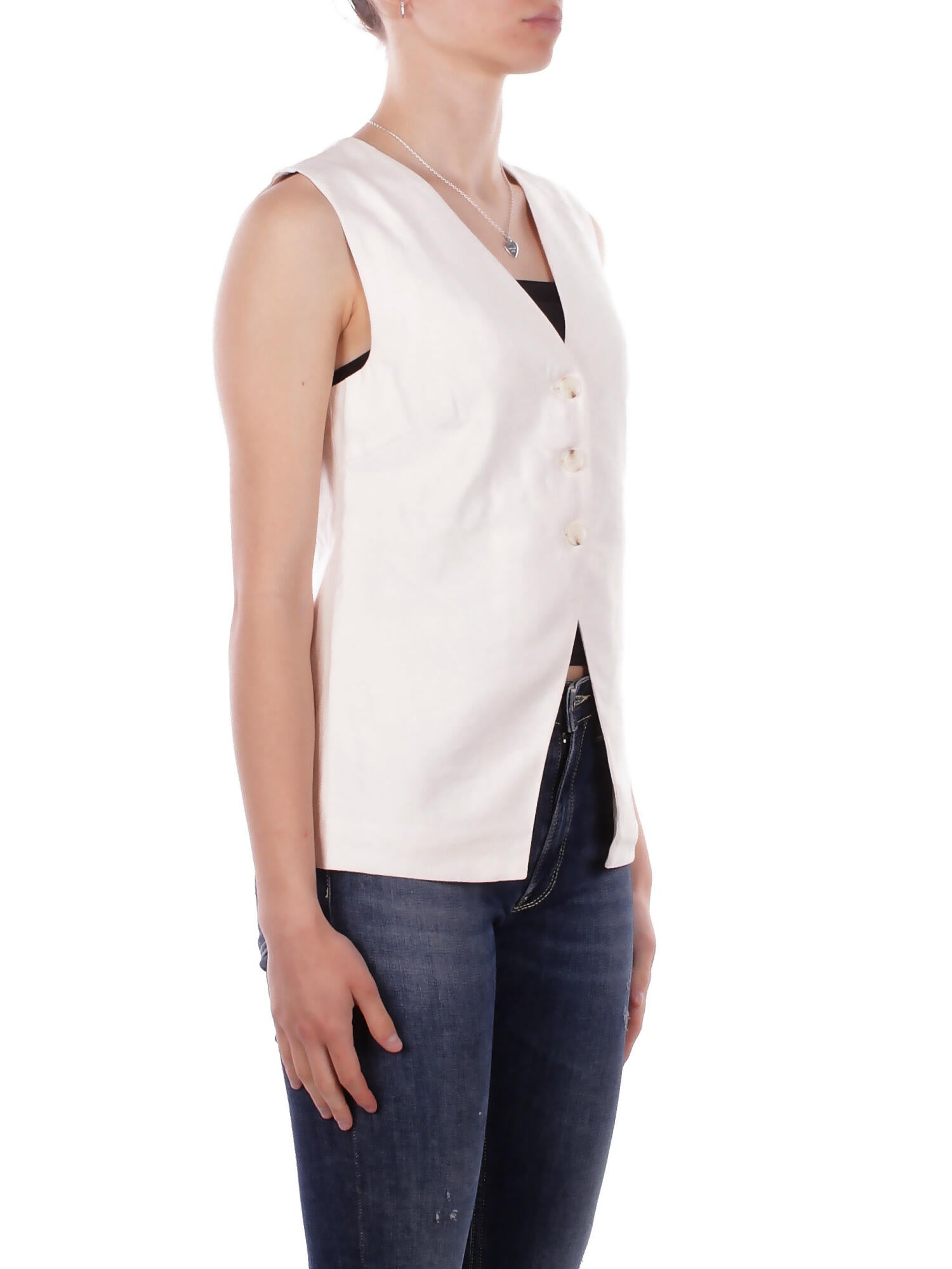 Image of ONLY Donna Gilet 15367399 CLOUD DANCER Onltila life s\l waistcoat tlr Cloud dancer