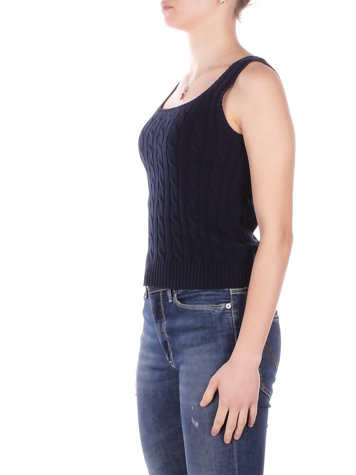 RALPH LAUREN Donna Canotta 200862152 007 Riduan sleeveless pullover Navy