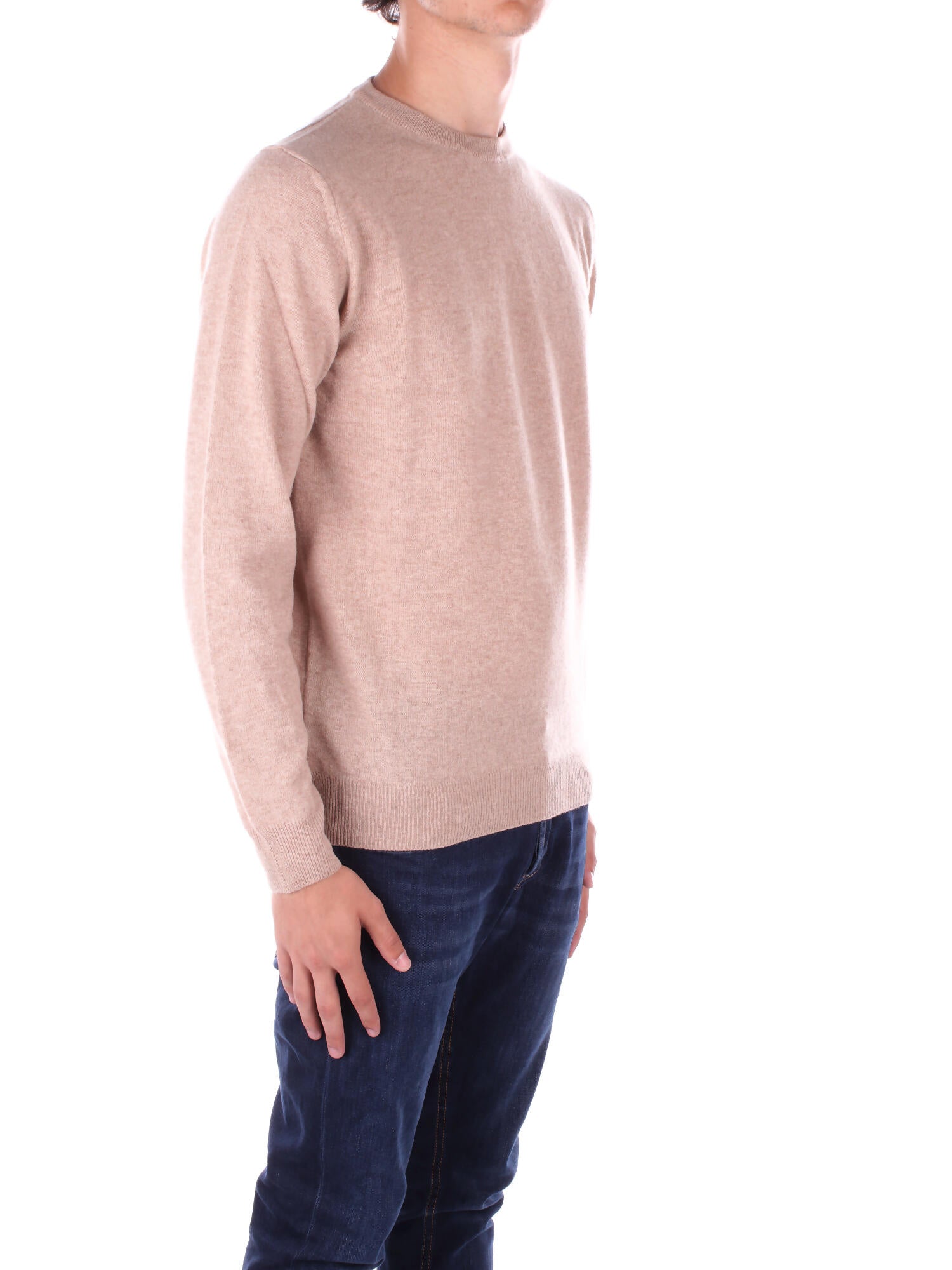 WOOLRICH Uomo Maglia CFWOKN0278MRUF0469 8925 Lambswool crewneck Beige