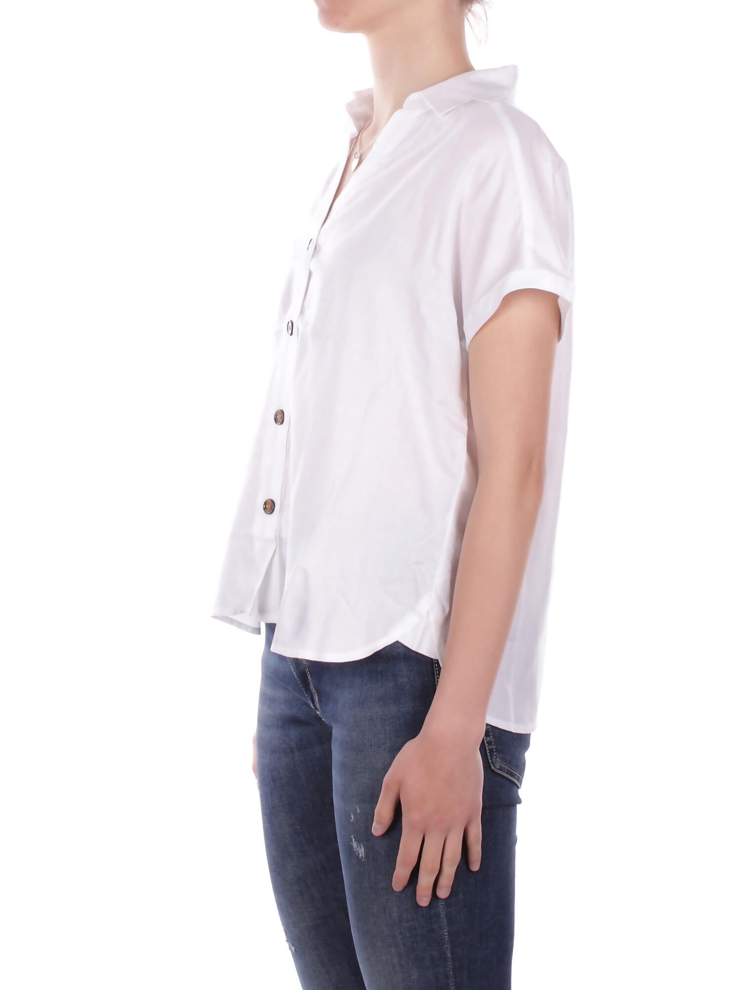ONLY Donna Camicia 15370650 CLOUD DANCER Onlgibsi puori ss v neck shirt Cloud dancer