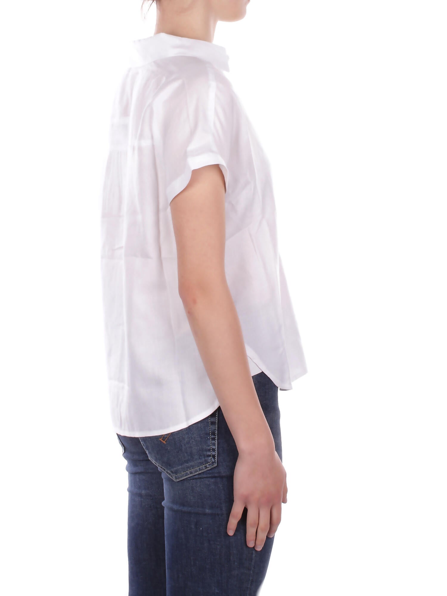 Image of ONLY Donna Camicia 15370650 CLOUD DANCER Onlgibsi puori ss v neck shirt Cloud dancer