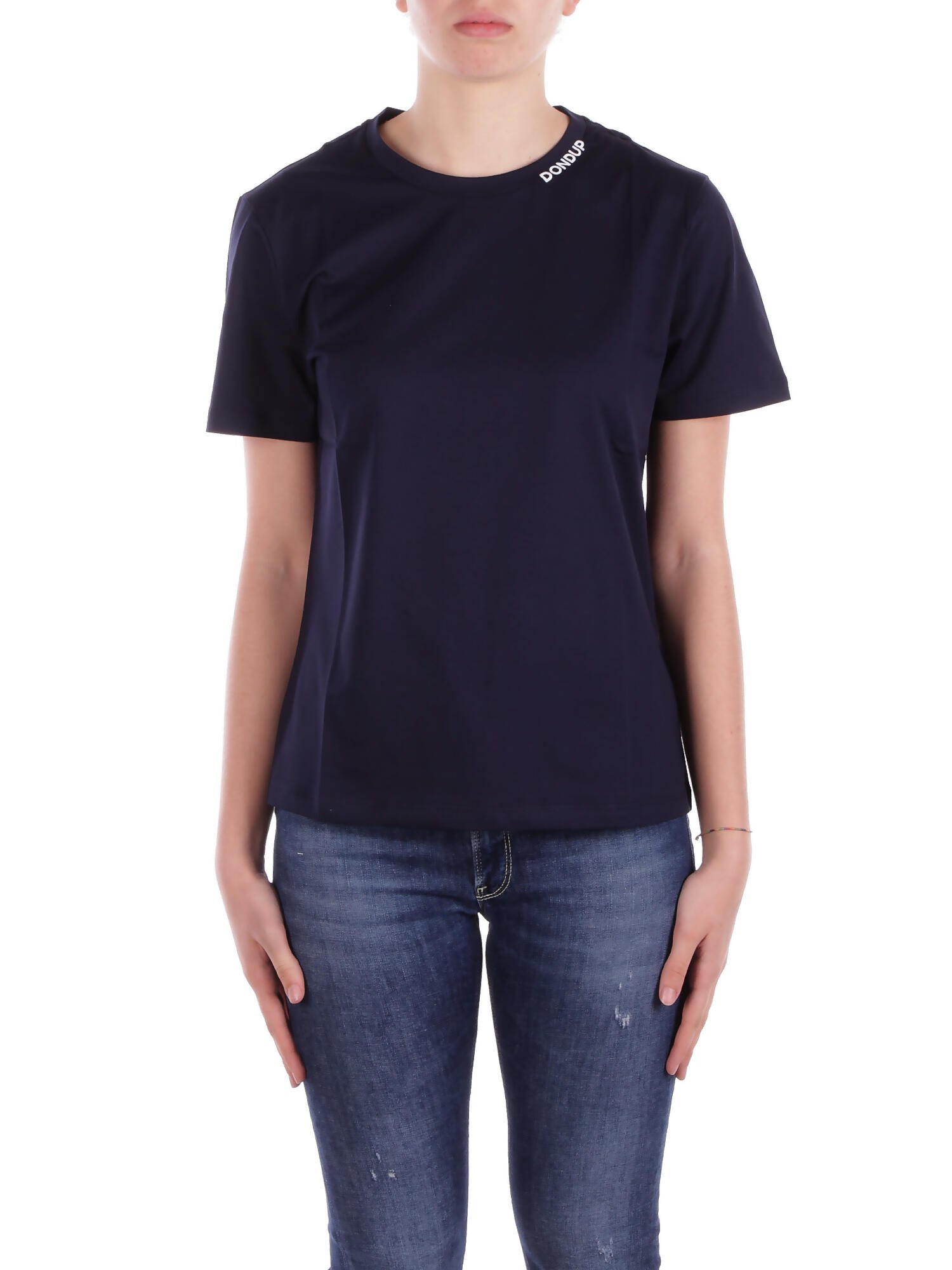 Image of DONDUP Donna T-shirt DS040JF0271LC5 890  Blu