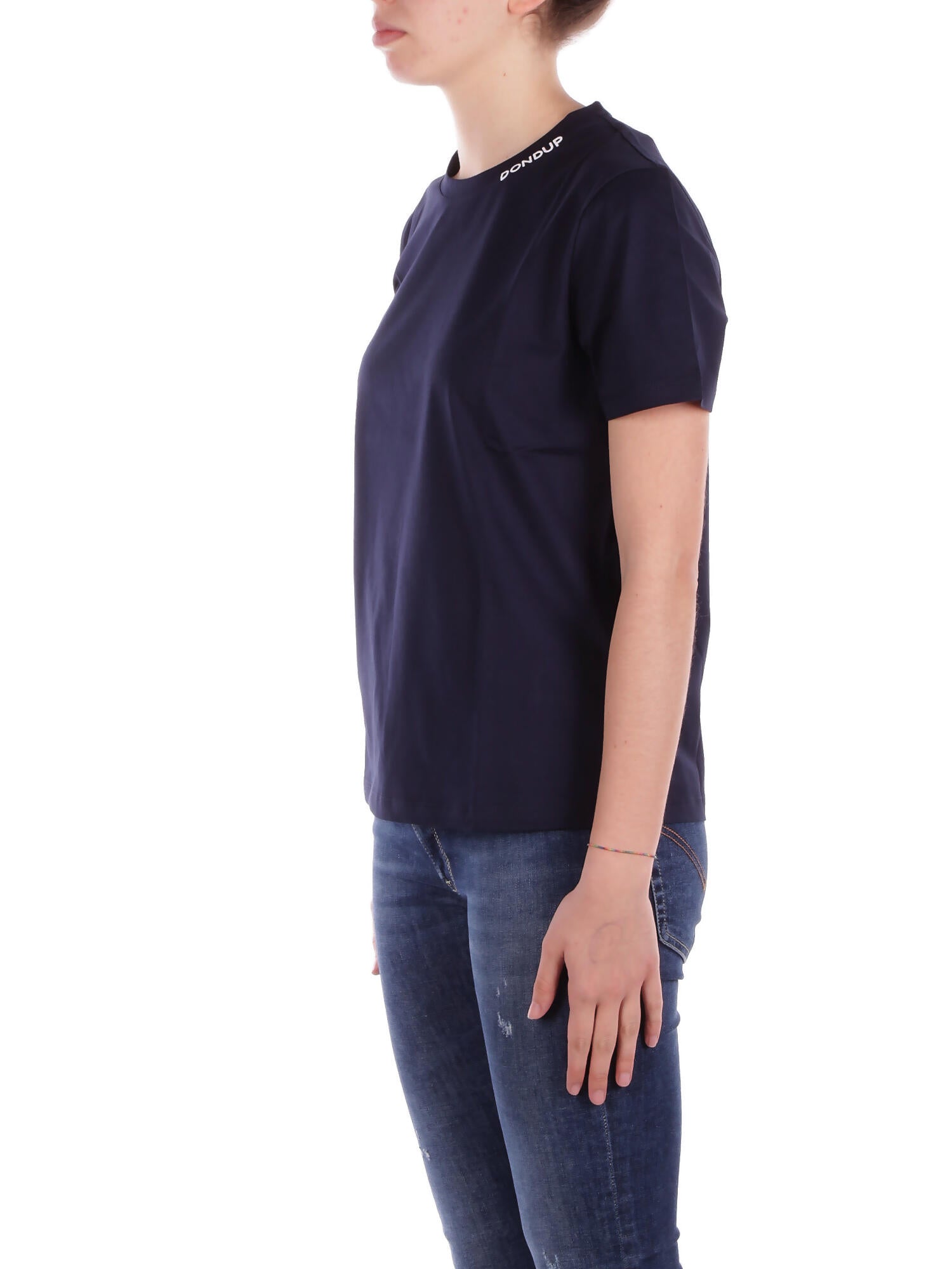Image of DONDUP Donna T-shirt DS040JF0271LC5 890  Blu