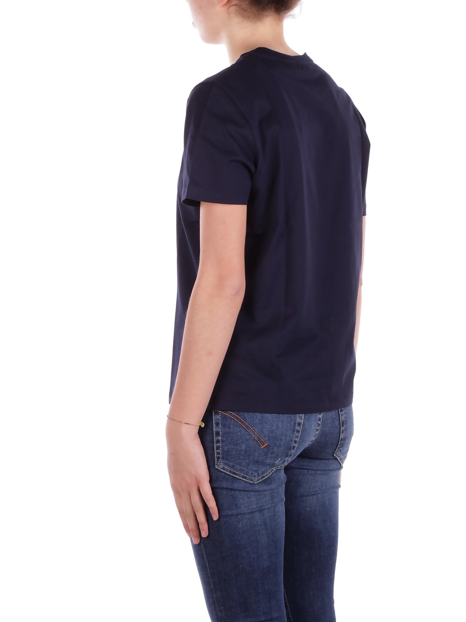 DONDUP Donna T-shirt DS040JF0271LC5 890  Blu