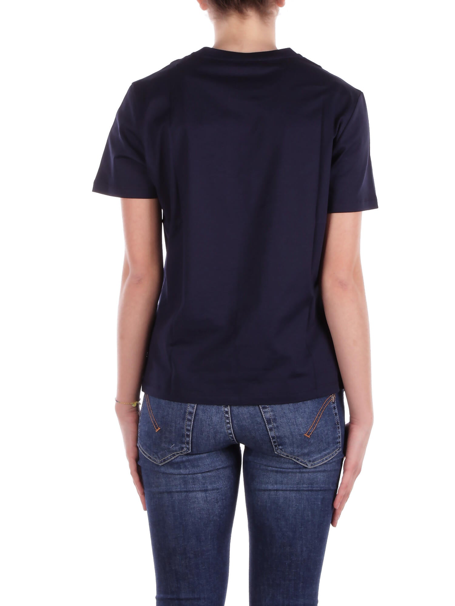DONDUP Donna T-shirt DS040JF0271LC5 890  Blu