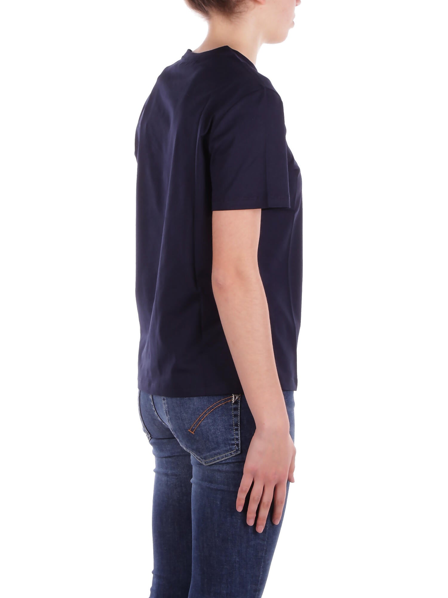 Image of DONDUP Donna T-shirt DS040JF0271LC5 890  Blu