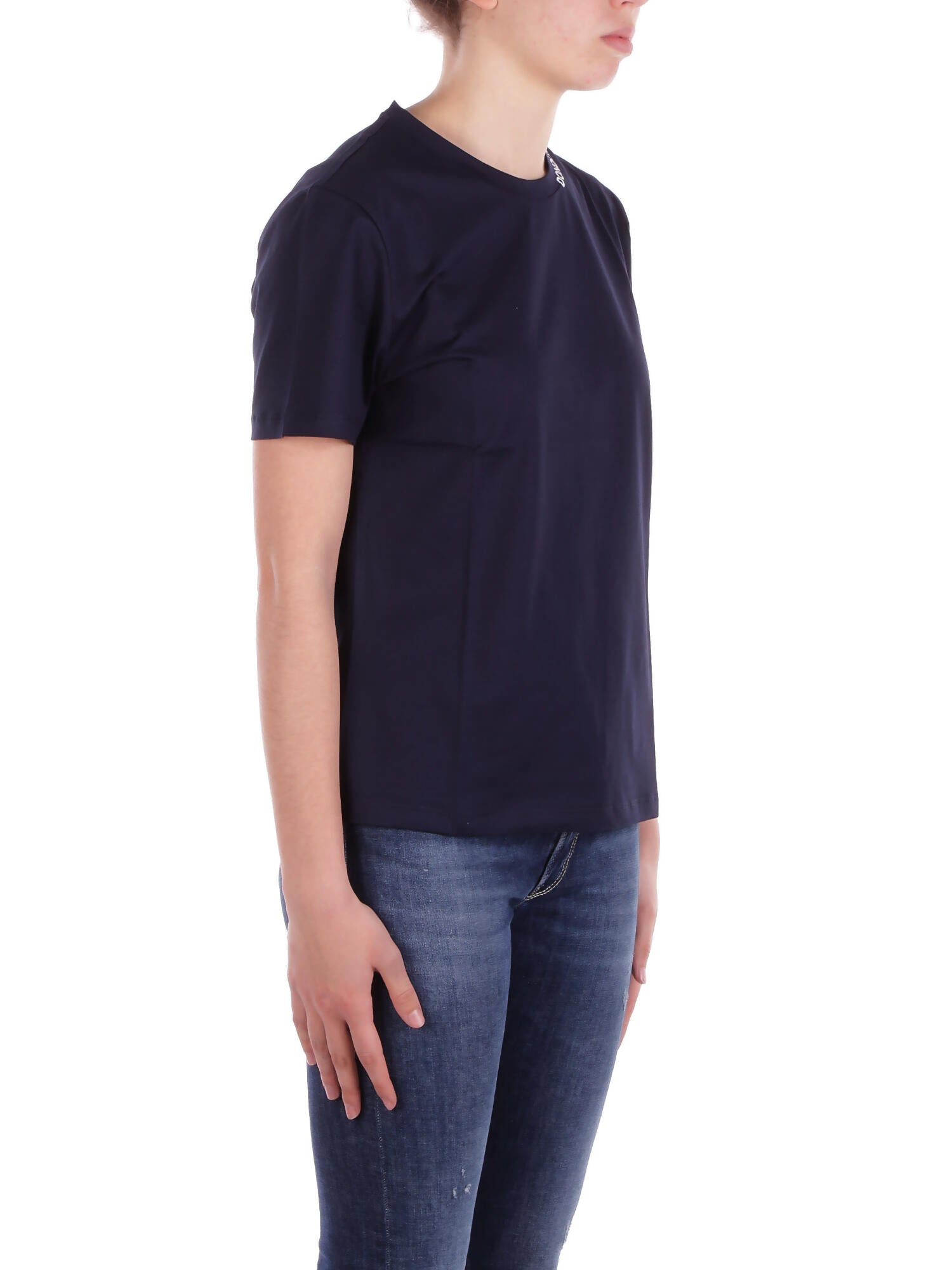 DONDUP Donna T-shirt DS040JF0271LC5 890  Blu