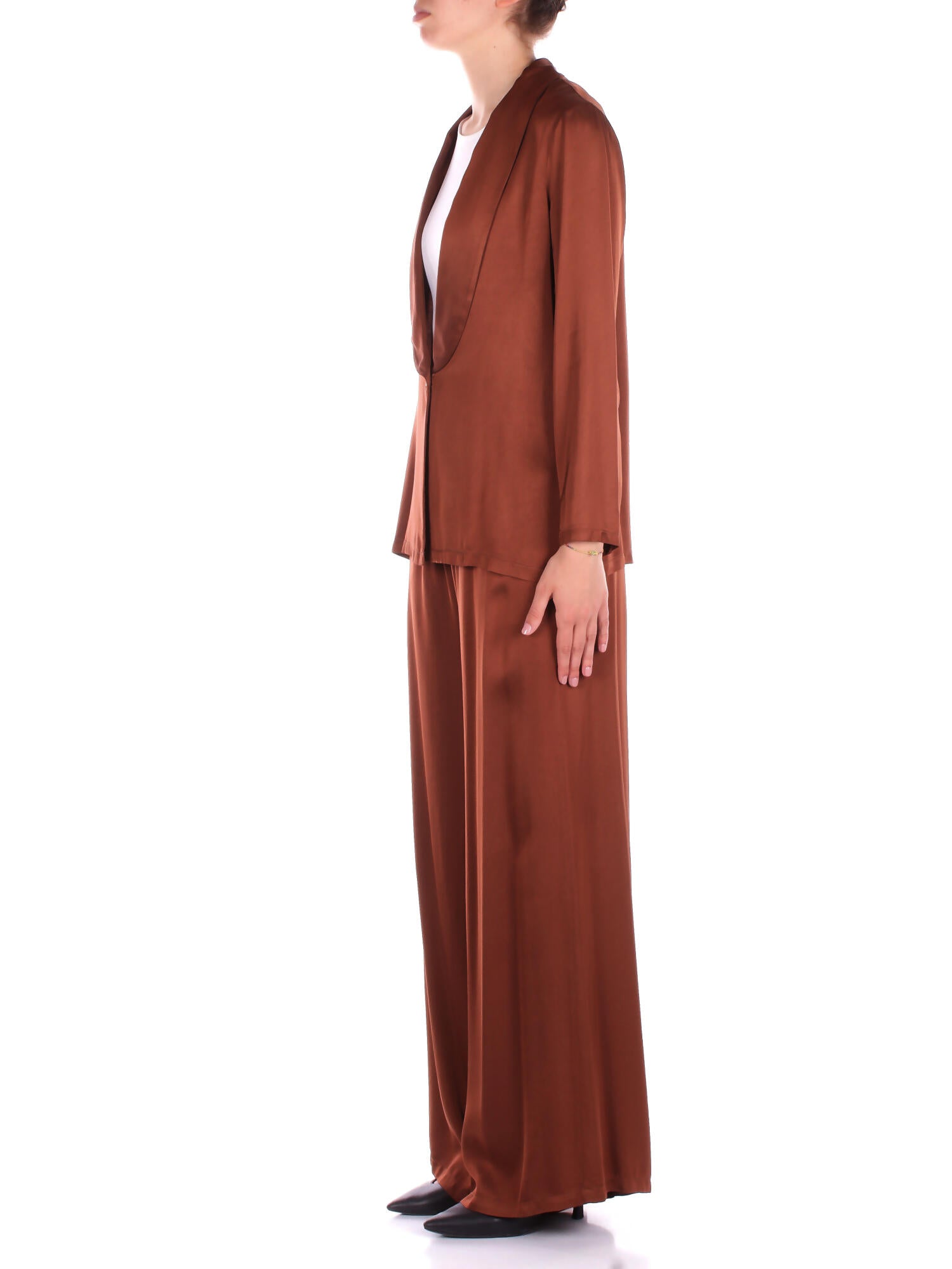 MANILA GRACE Donna Giacca G049VU MD489 Blazer smoking Terra