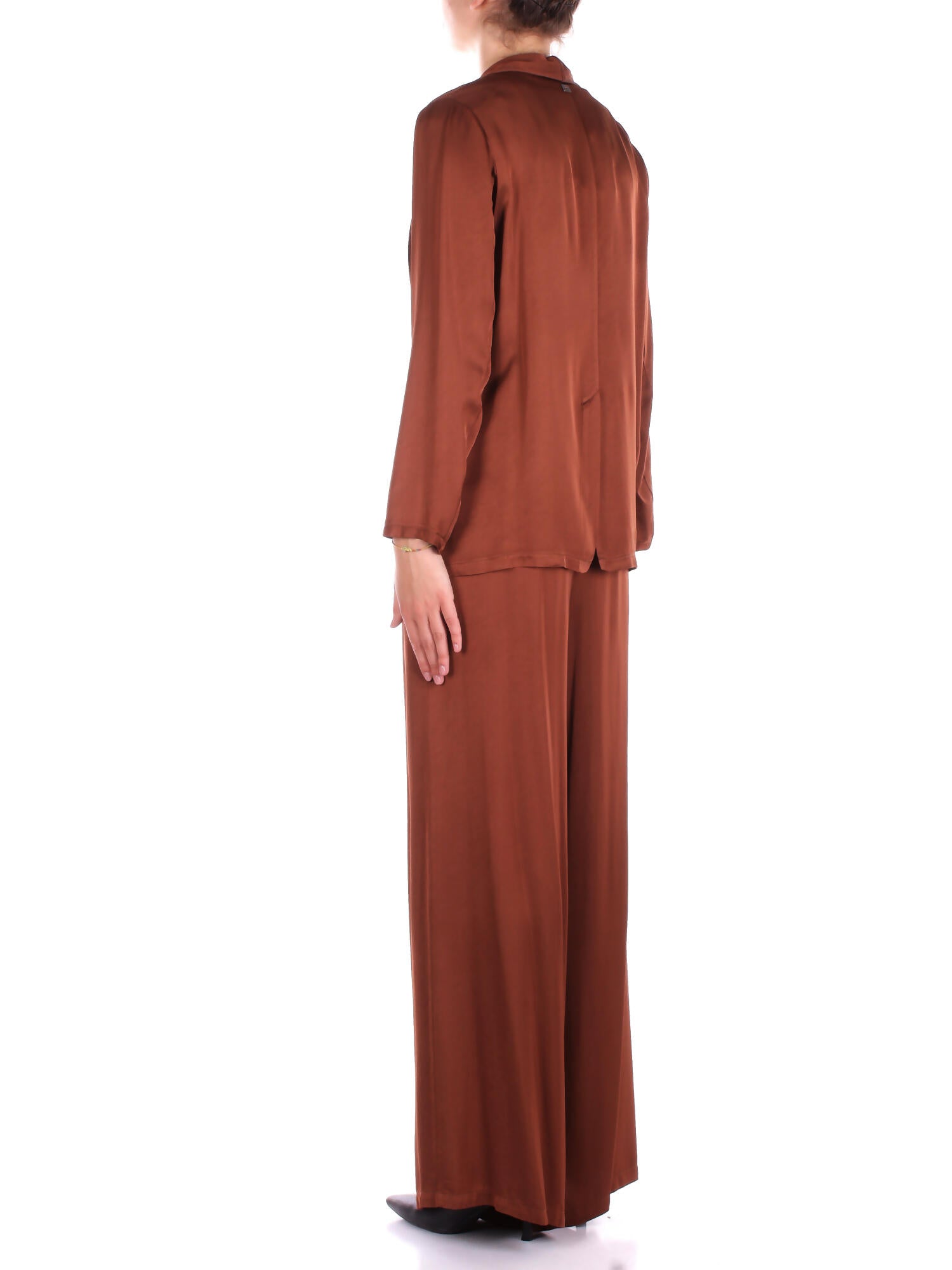 Image of MANILA GRACE Donna Giacca G049VU MD489 Blazer smoking Terra