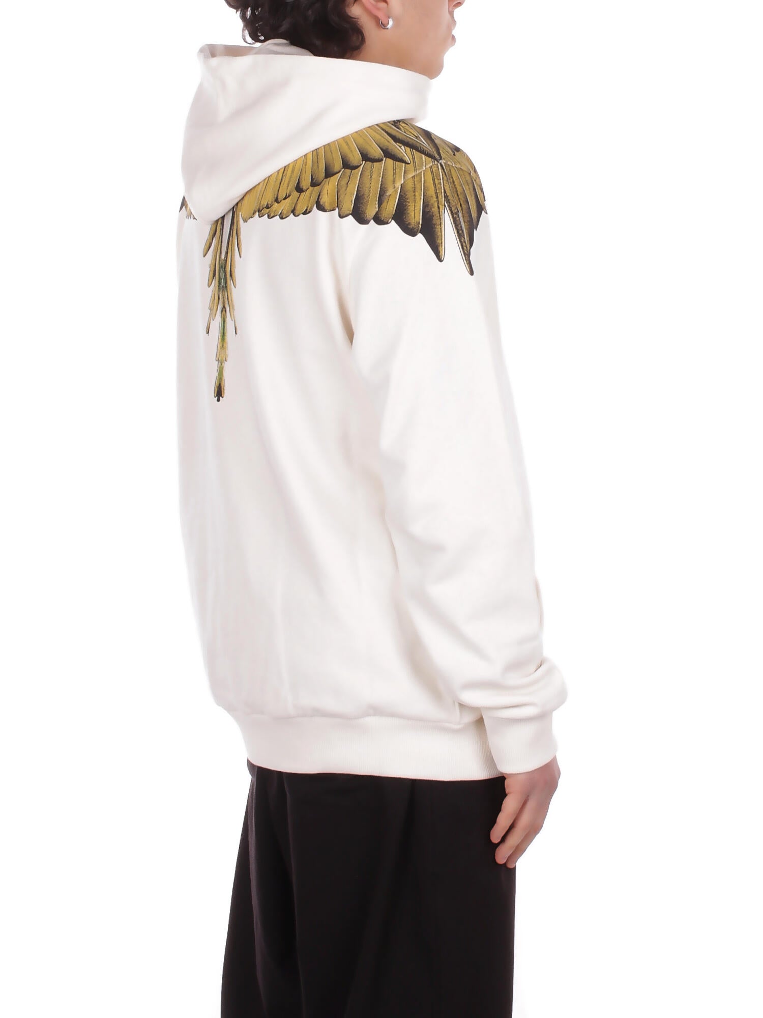 Image of MARCELO BURLON COUNTY OF MILAN Uomo Felpa S6CMMAHS031 412 Hoodie man Coconut