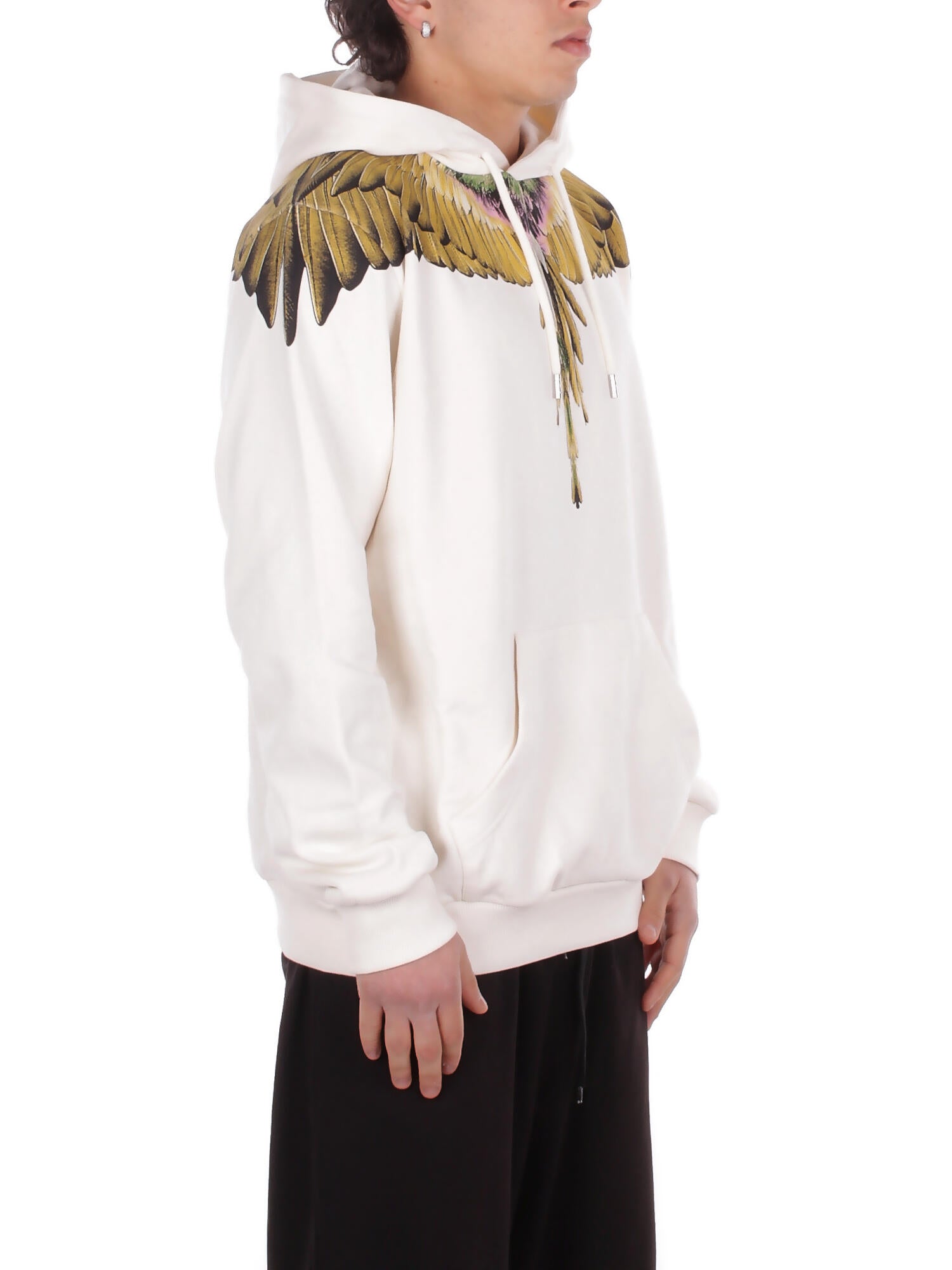 MARCELO BURLON COUNTY OF MILAN Uomo Felpa S6CMMAHS031 412 Hoodie man Coconut