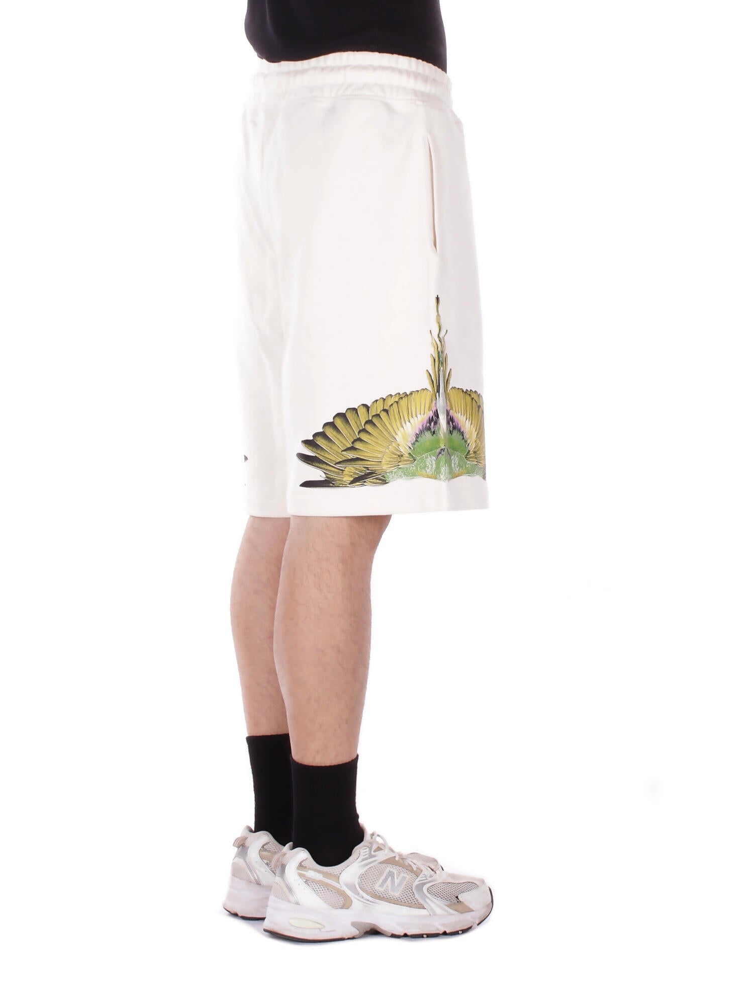 Image of MARCELO BURLON COUNTY OF MILAN Uomo Shorts S6CMMABE033 412 Sweatshorts man Coconut