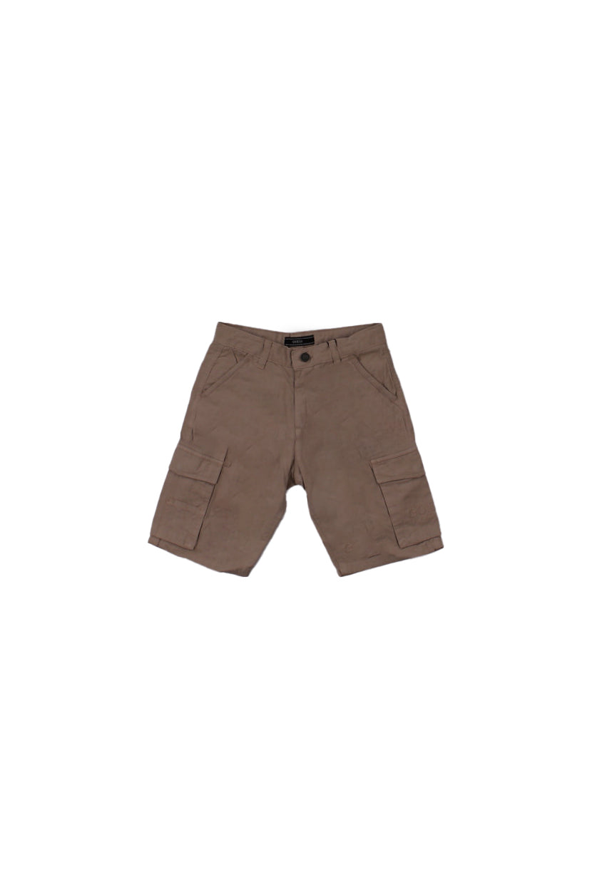 GUESS Bambino Bermuda L5RD03 WH304 G1CA Gmt dye twill cargo shorts Stone