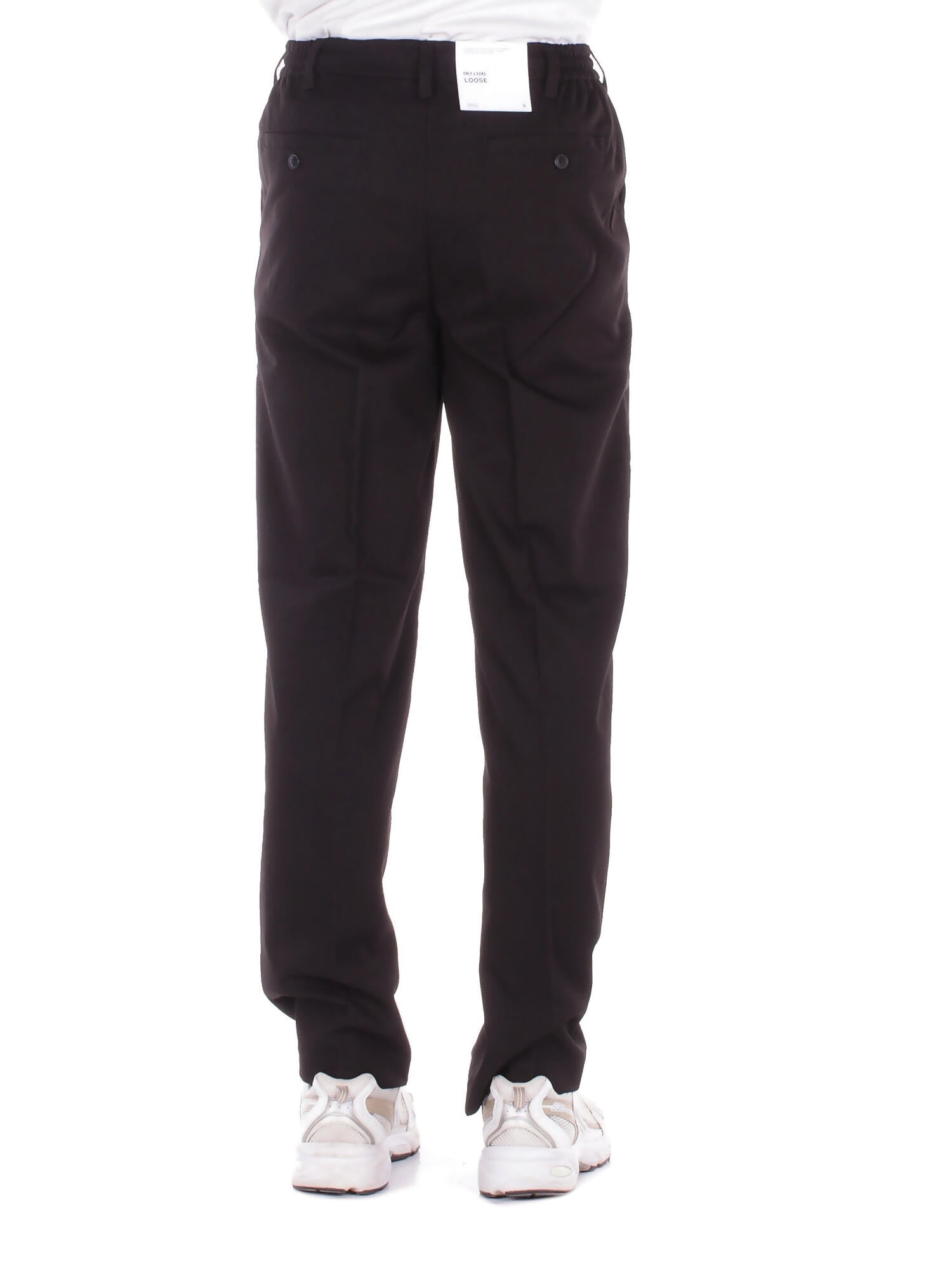 Image of ONLY & SONS Uomo Pantalone 22034280 BLACK Onsmiro tailor loose pant Black