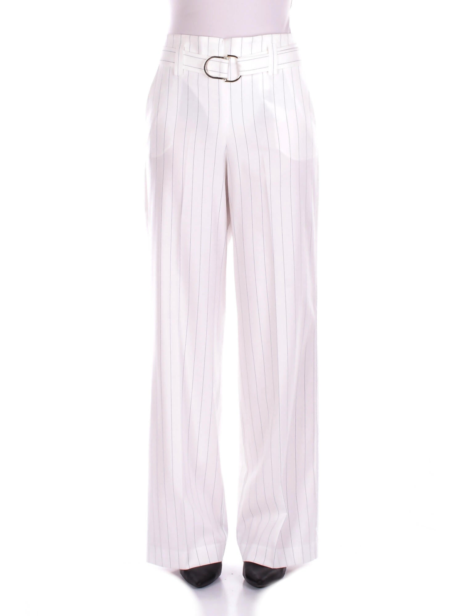 LIU JO Donna Pantalone CA5236T1969 MM26E Pantalone vita alta White bluette
