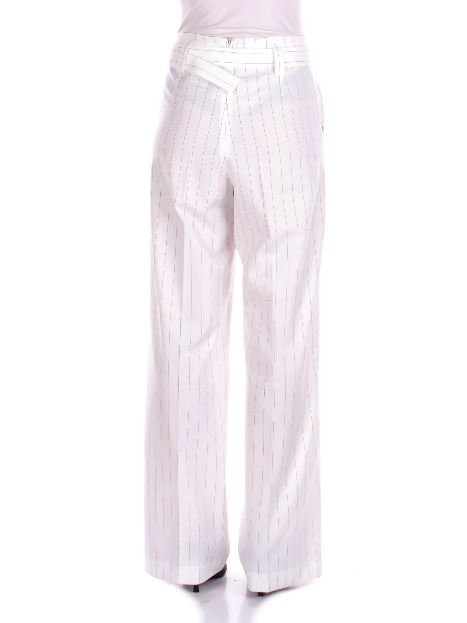 LIU JO Donna Pantalone CA5236T1969 MM26E Pantalone vita alta White bluette