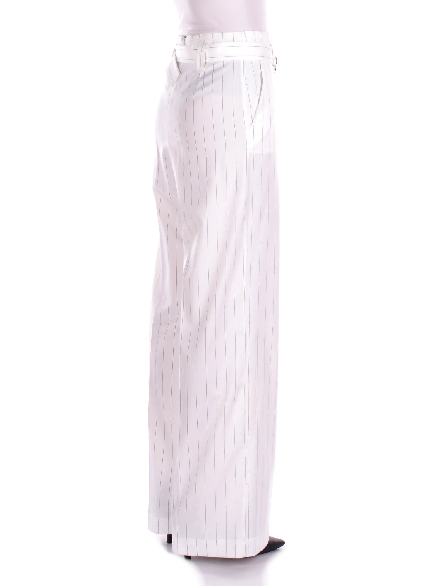 LIU JO Donna Pantalone CA5236T1969 MM26E Pantalone vita alta White bluette