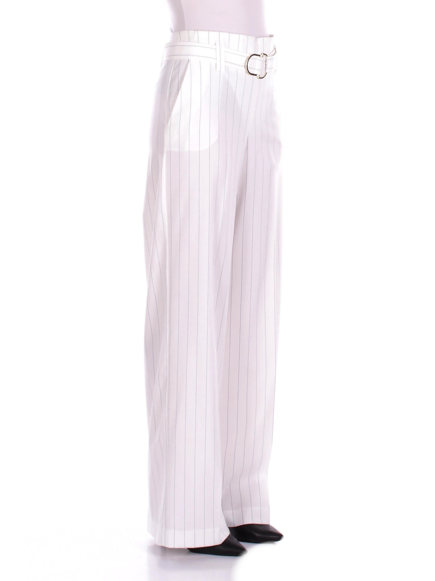 LIU JO Donna Pantalone CA5236T1969 MM26E Pantalone vita alta White bluette