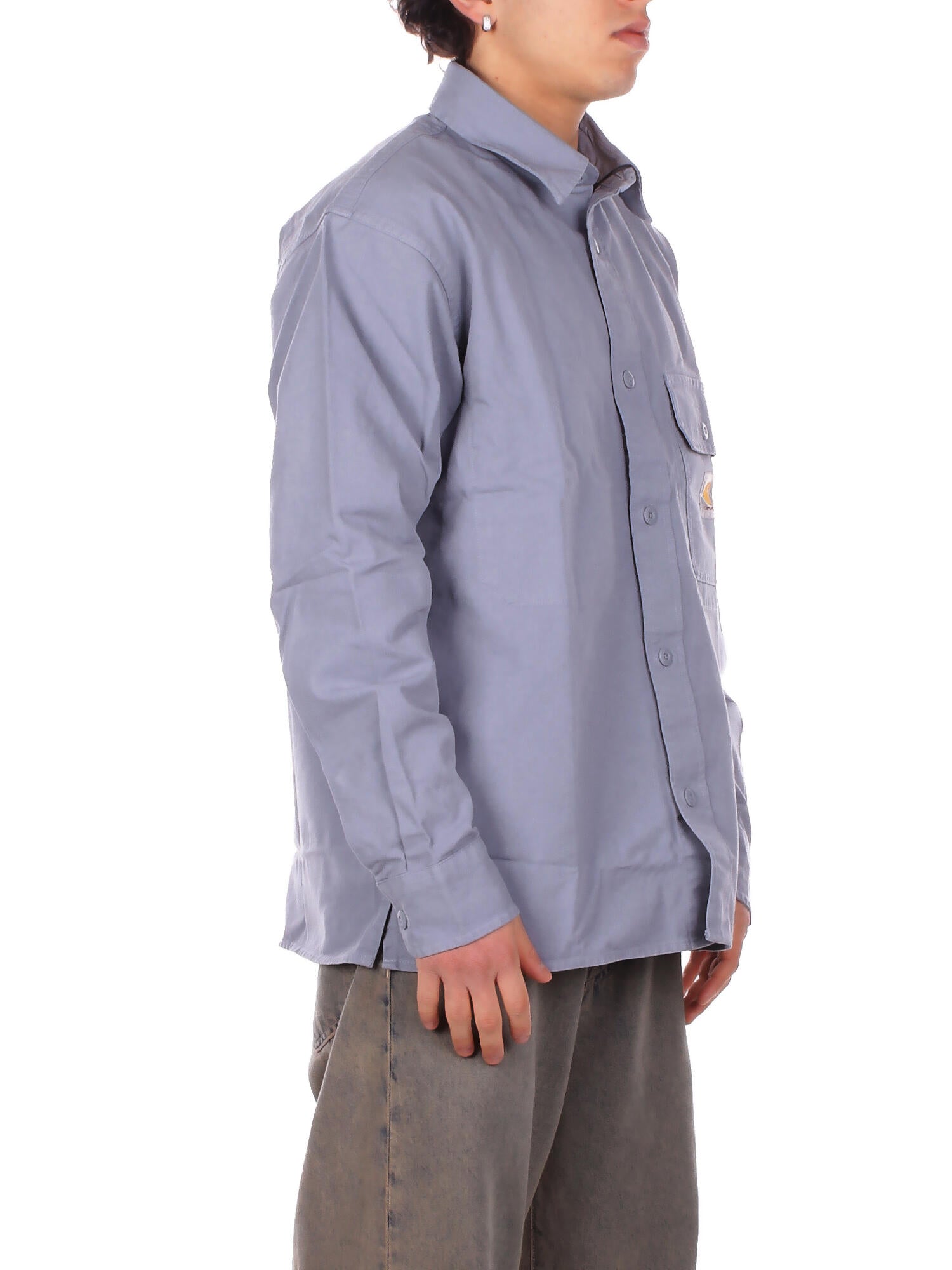 Image of CARHARTT WIP Uomo Camicia I031447 1NKXX Reno shirt jac Grigio chiaro
