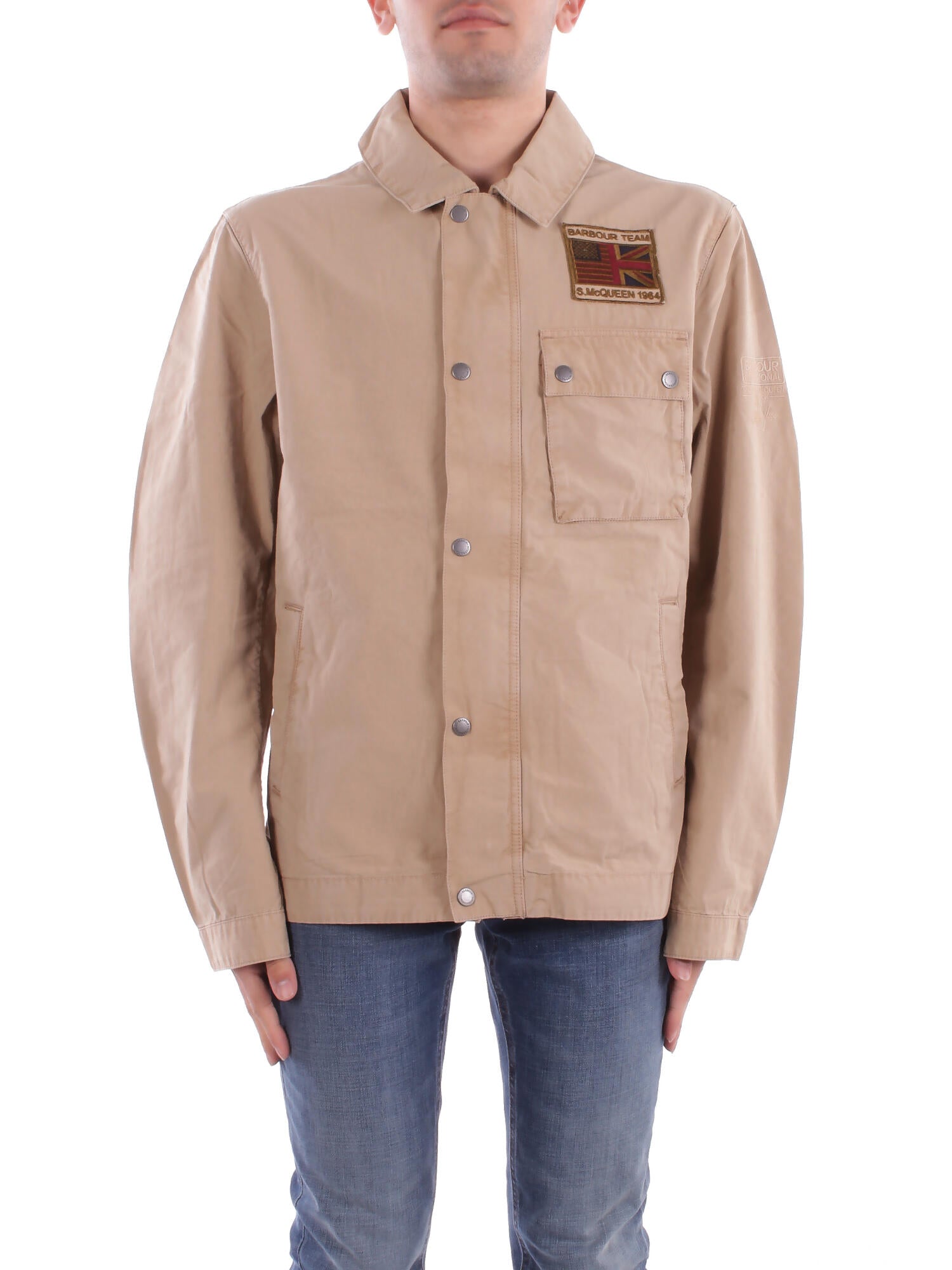 BARBOUR Uomo Giubbotto MCA0976 BE51 Workers casual outerwear Beige