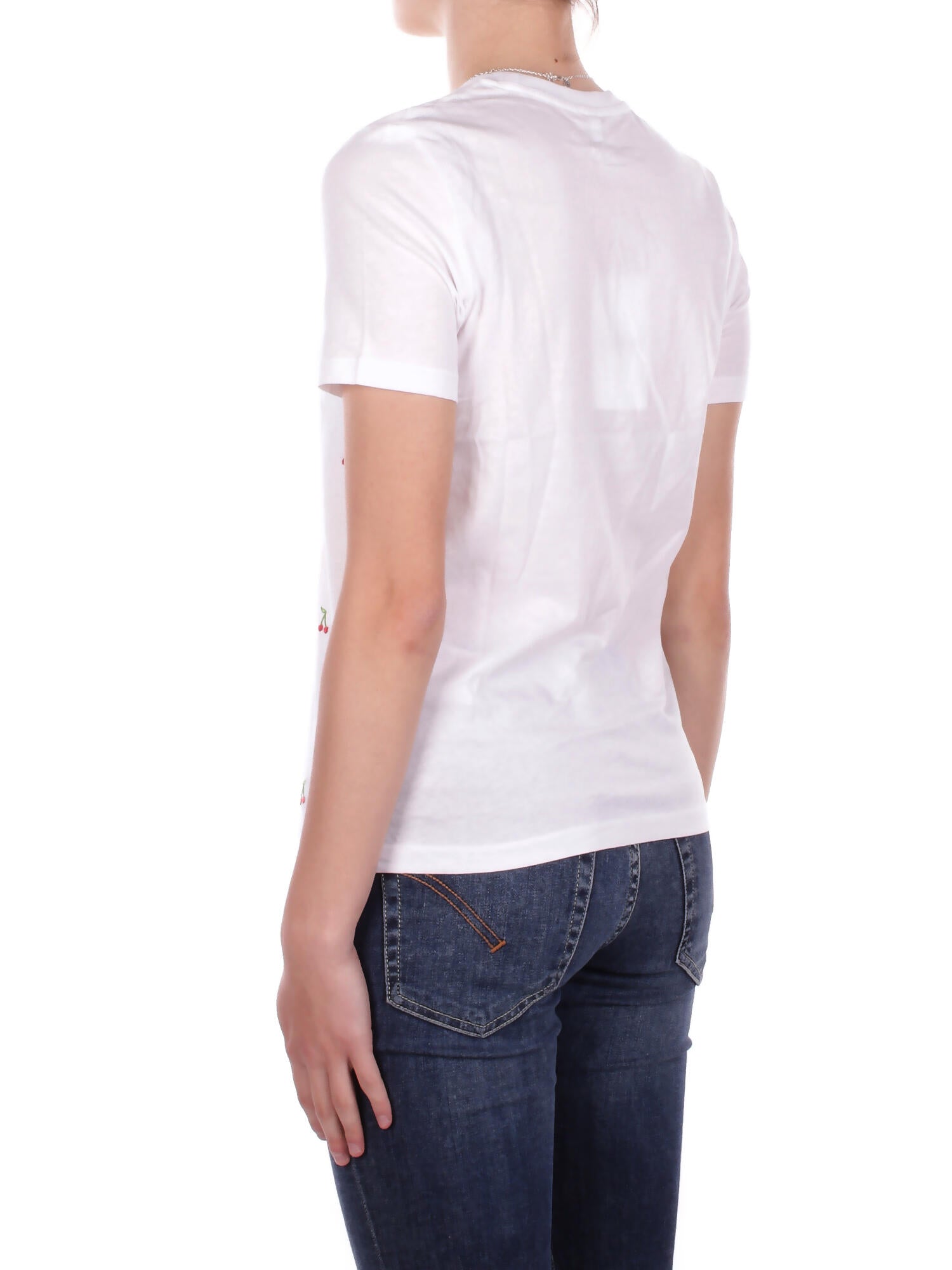 ONLY Donna T-shirt 15288473 WHITE CHERRIES Onlketty life s\s o-neck top White