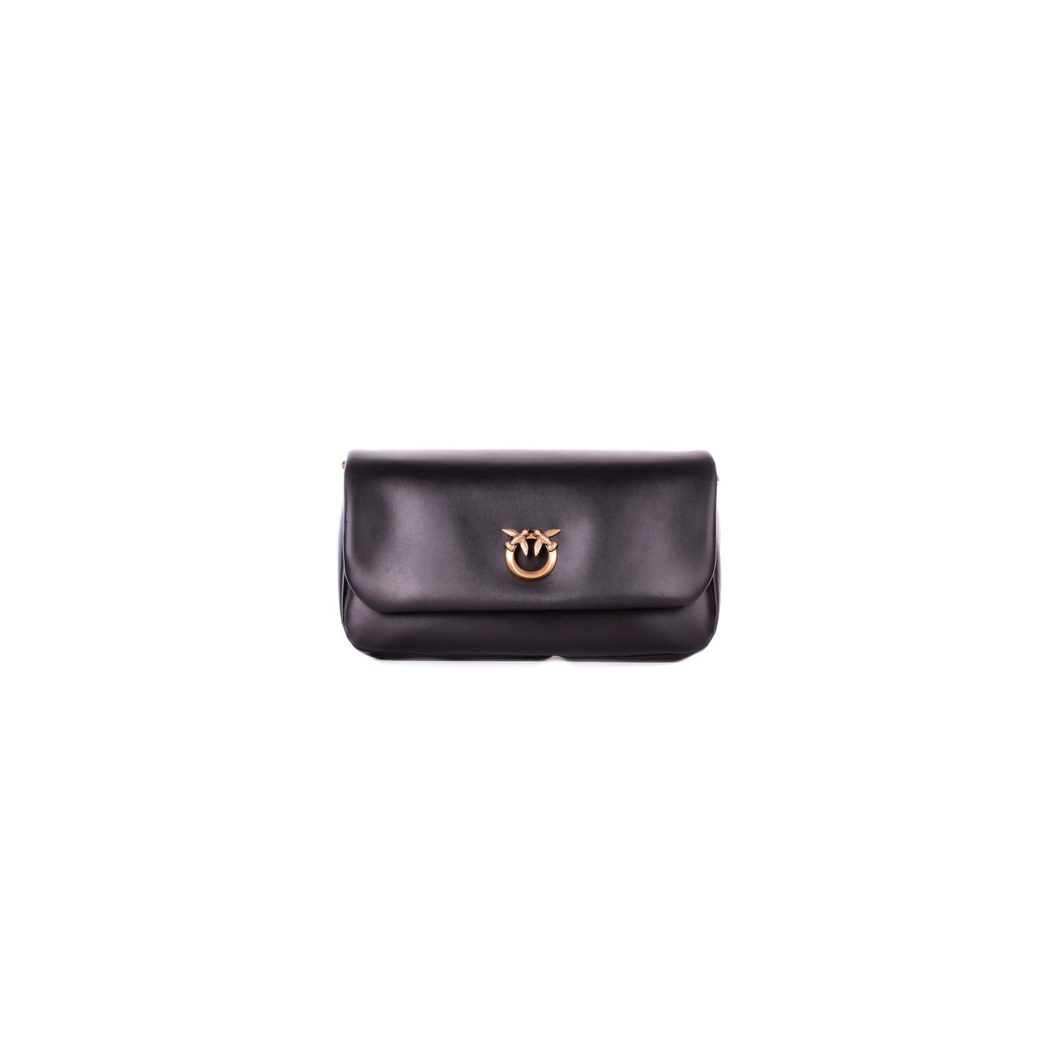 PINKO Donna Borsa 106178A0QO Z99Q Click soft baguette handle Nero gold