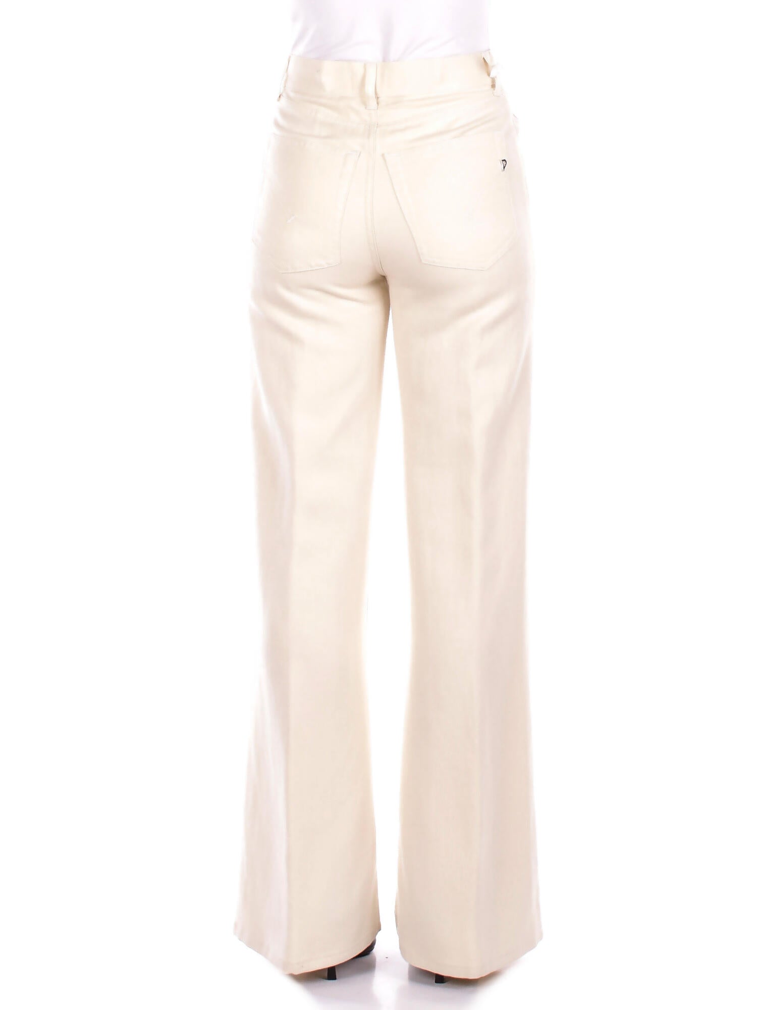Image of DONDUP Donna Pantalone DP619IF0041DXXX 004 Amber Panna