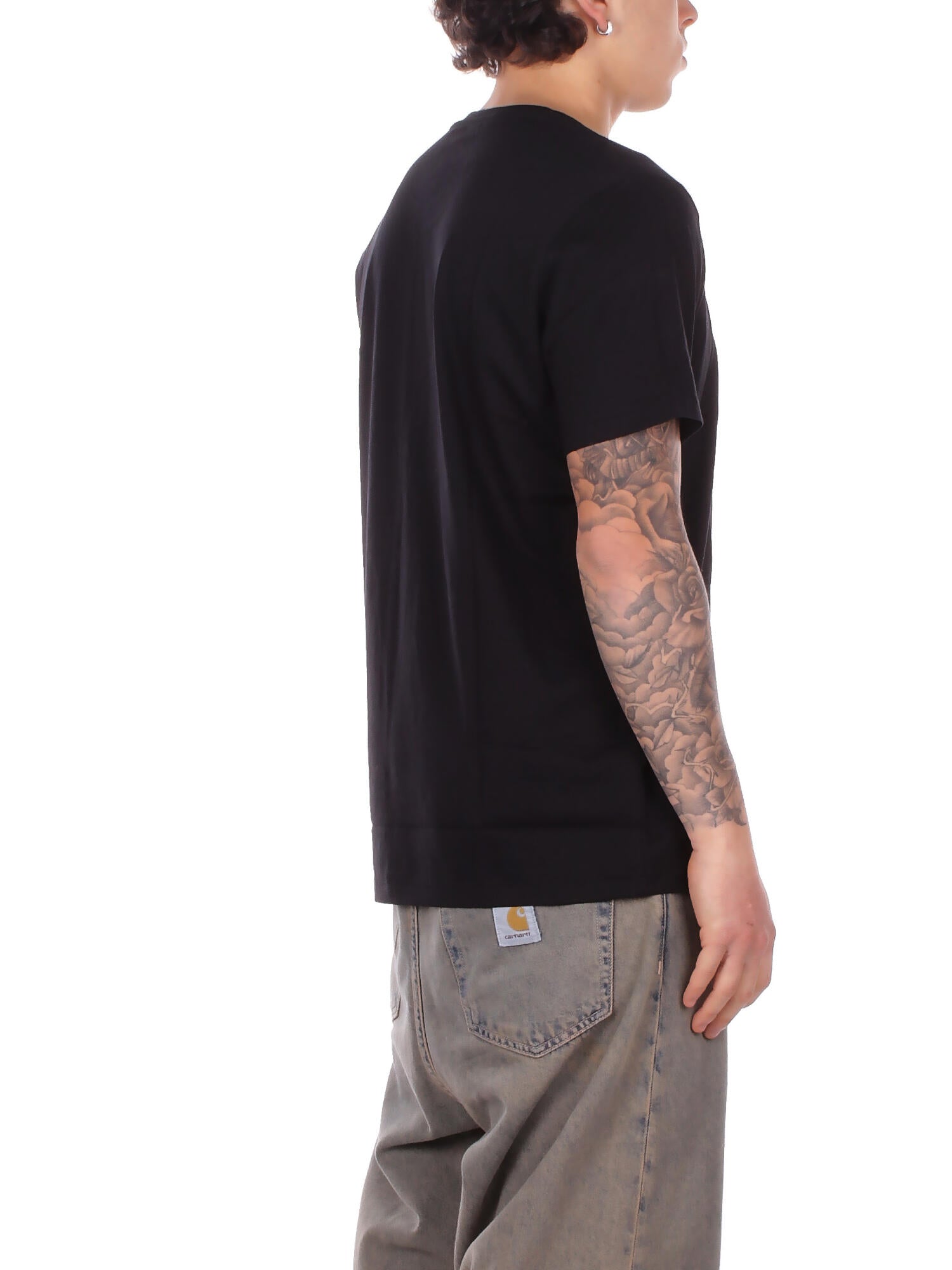 Image of RALPH LAUREN Uomo T-shirt 714844756 006 S\s crew sleep top Black white