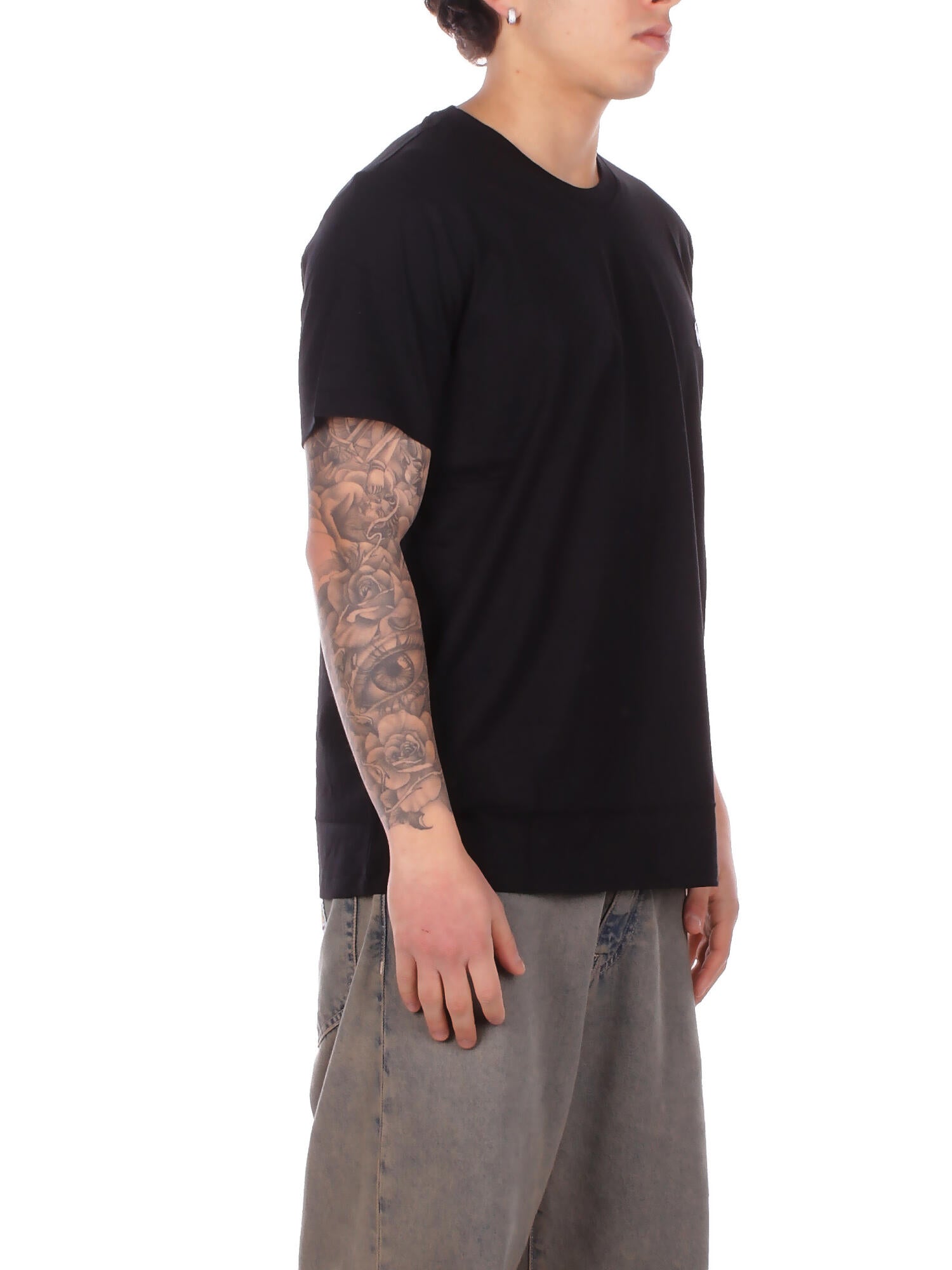 Image of RALPH LAUREN Uomo T-shirt 714844756 006 S\s crew sleep top Black white