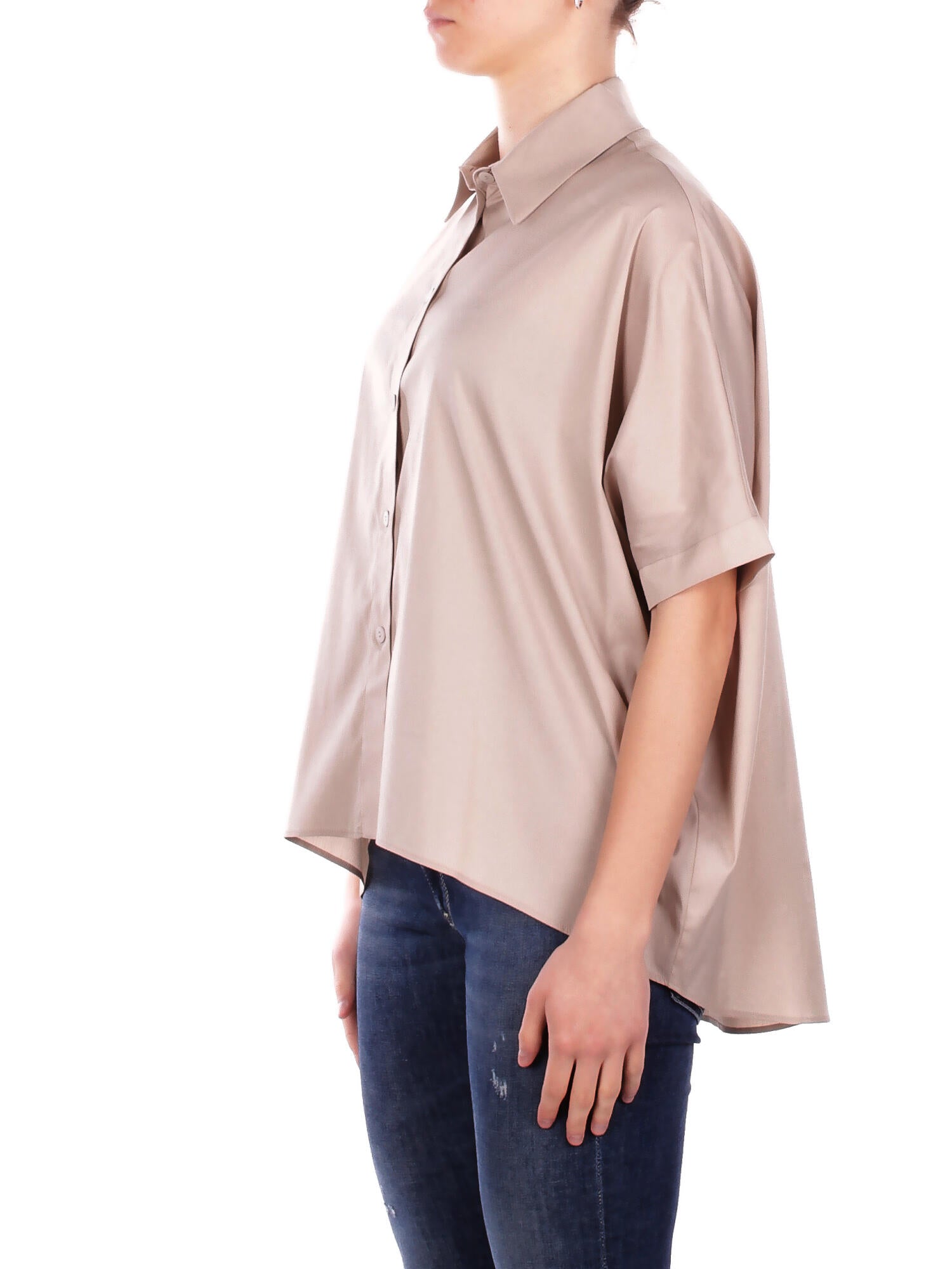 Image of MAX MARA Donna Camicia 2616111029600 011 Bch pittura Sabbia