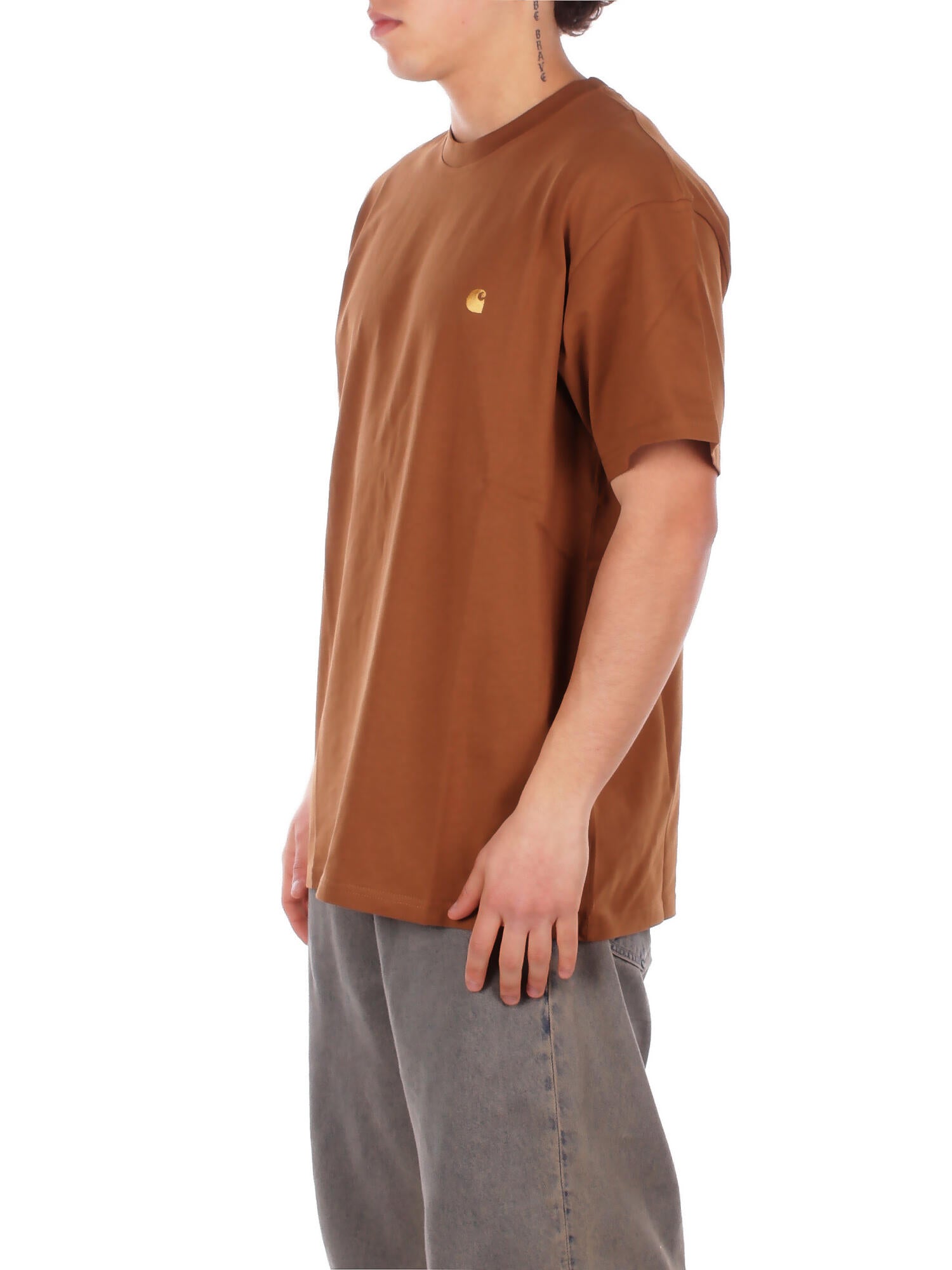 CARHARTT WIP Uomo T-shirt I026391 00YXX S\s chase t-shirt Brown