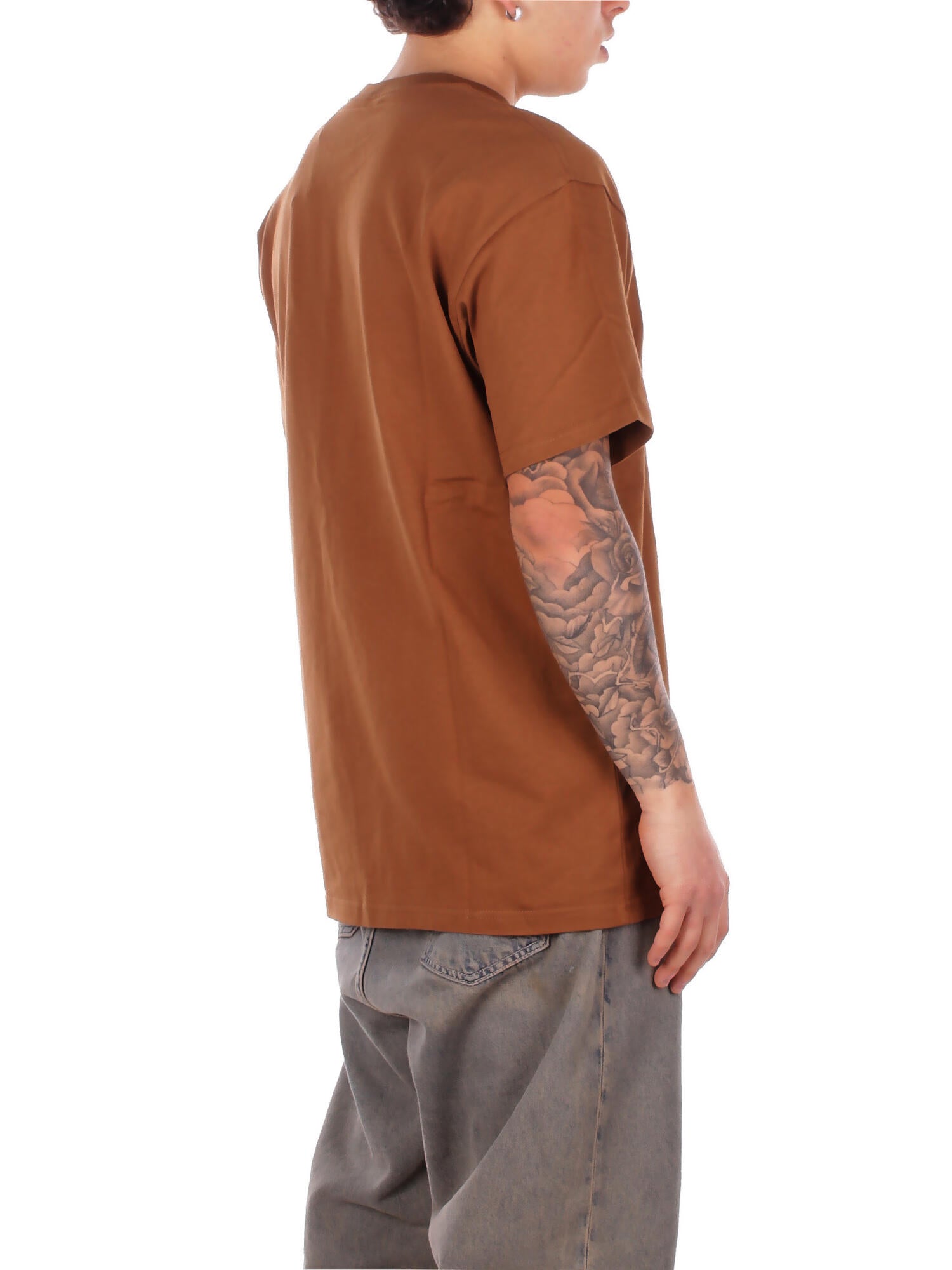 Image of CARHARTT WIP Uomo T-shirt I026391 00YXX S\s chase t-shirt Brown