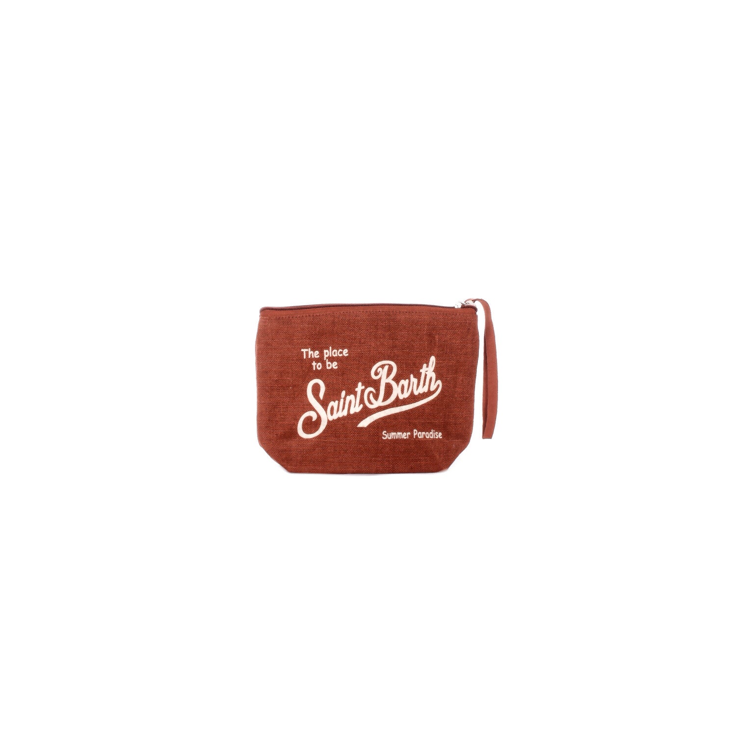 MC2 SAINT BARTH Unisex Pochette ALI0004 00396L 1811 Aline linen Marrone