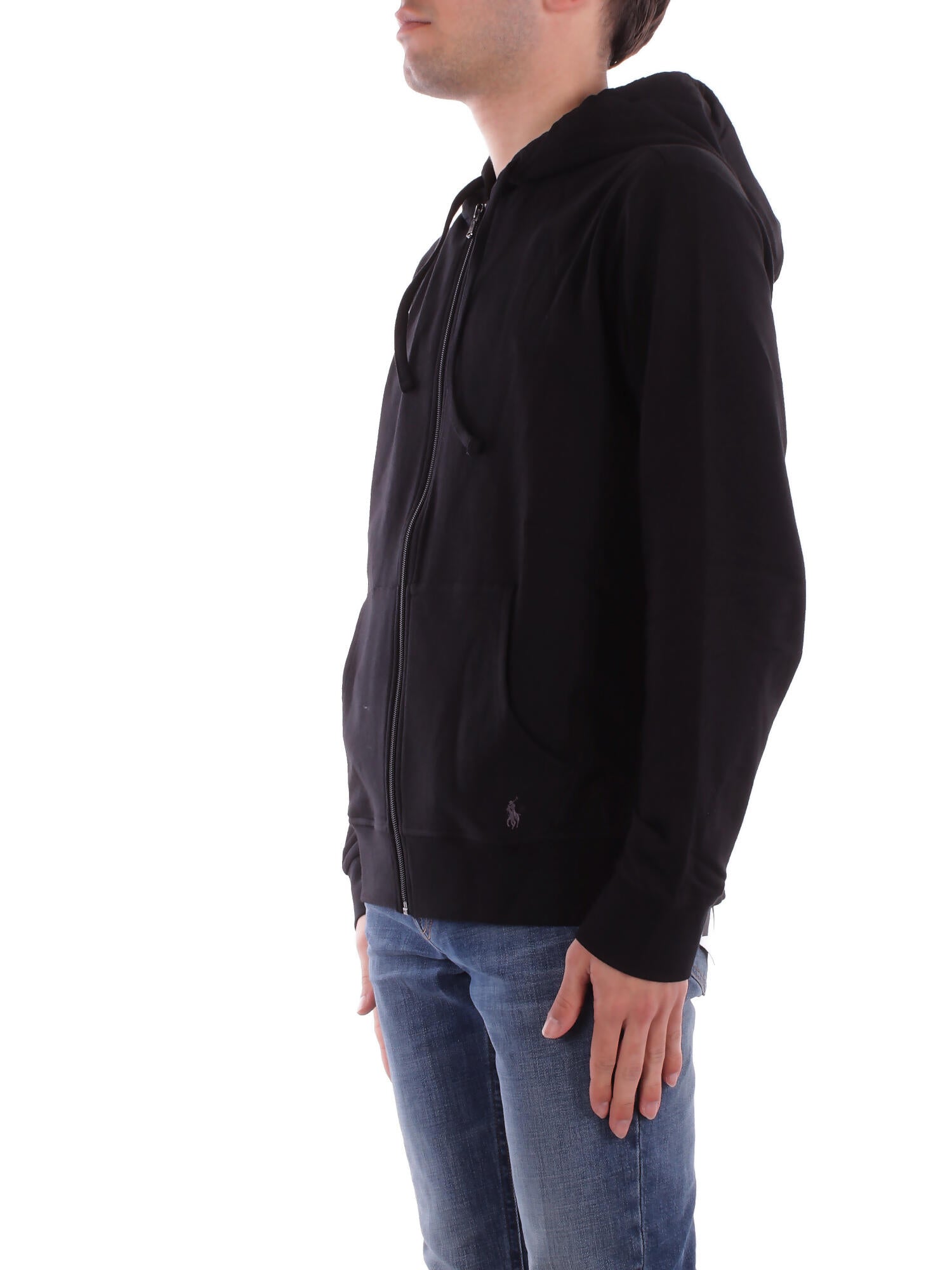 Image of RALPH LAUREN Uomo Felpa 714962527 003 Hoodie lounge top Black