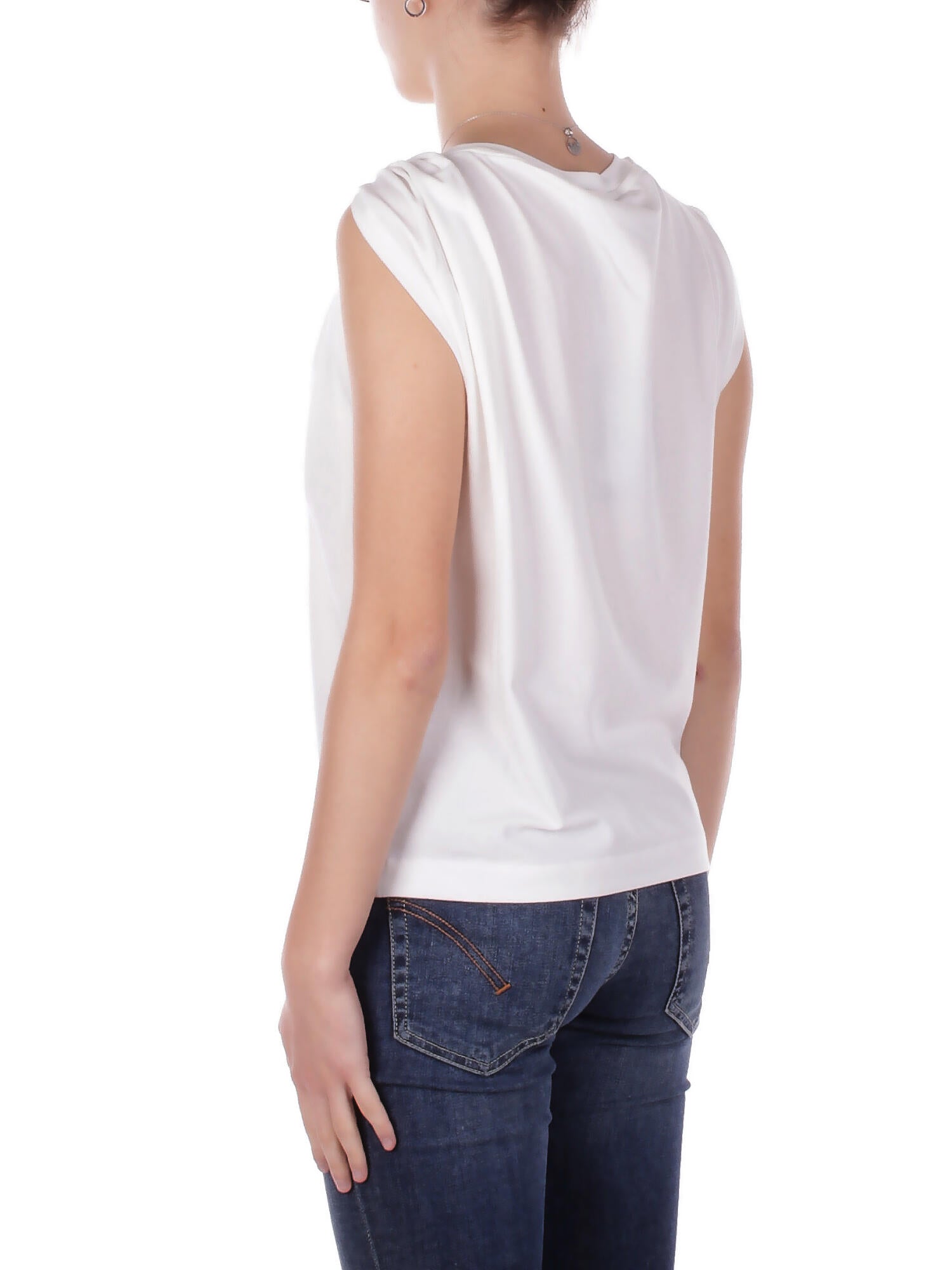 PINKO Donna Maglia 106478A35D Z05 Melody maglia jersey cotone Bianco