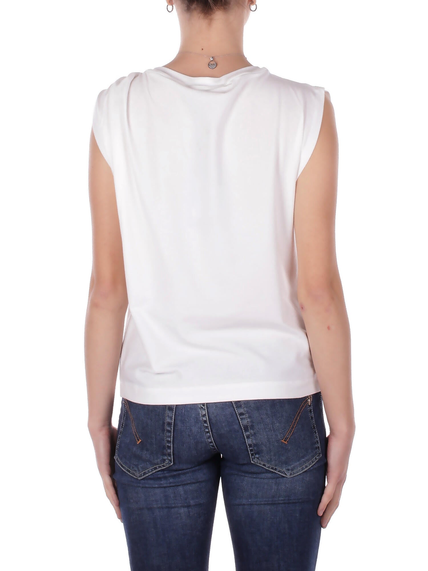 PINKO Donna Maglia 106478A35D Z05 Melody maglia jersey cotone Bianco
