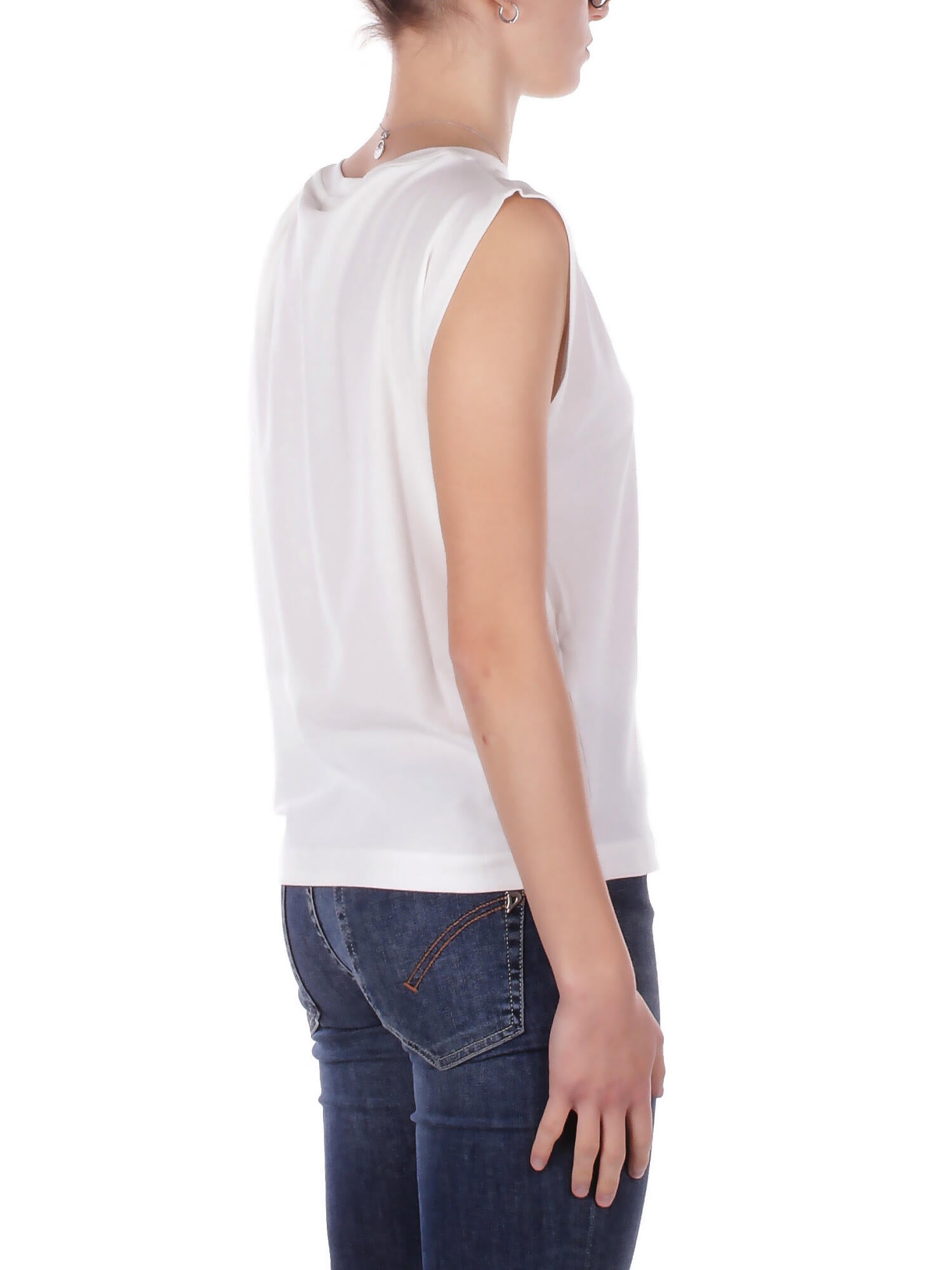Image of PINKO Donna Maglia 106478A35D Z05 Melody maglia jersey cotone Bianco
