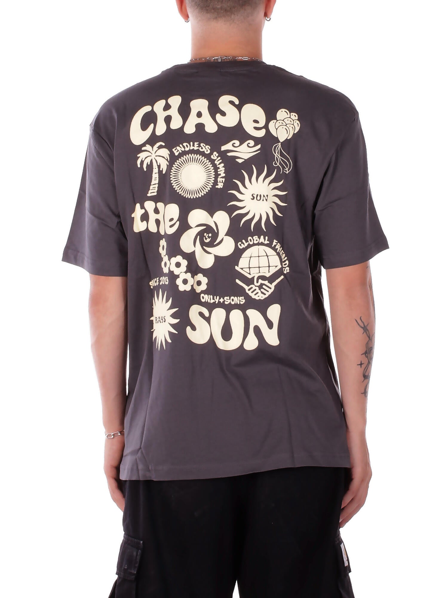 Image of ONLY & SONS Uomo T-shirt 22035827 GREY Onstristan rlx ss tee Grey